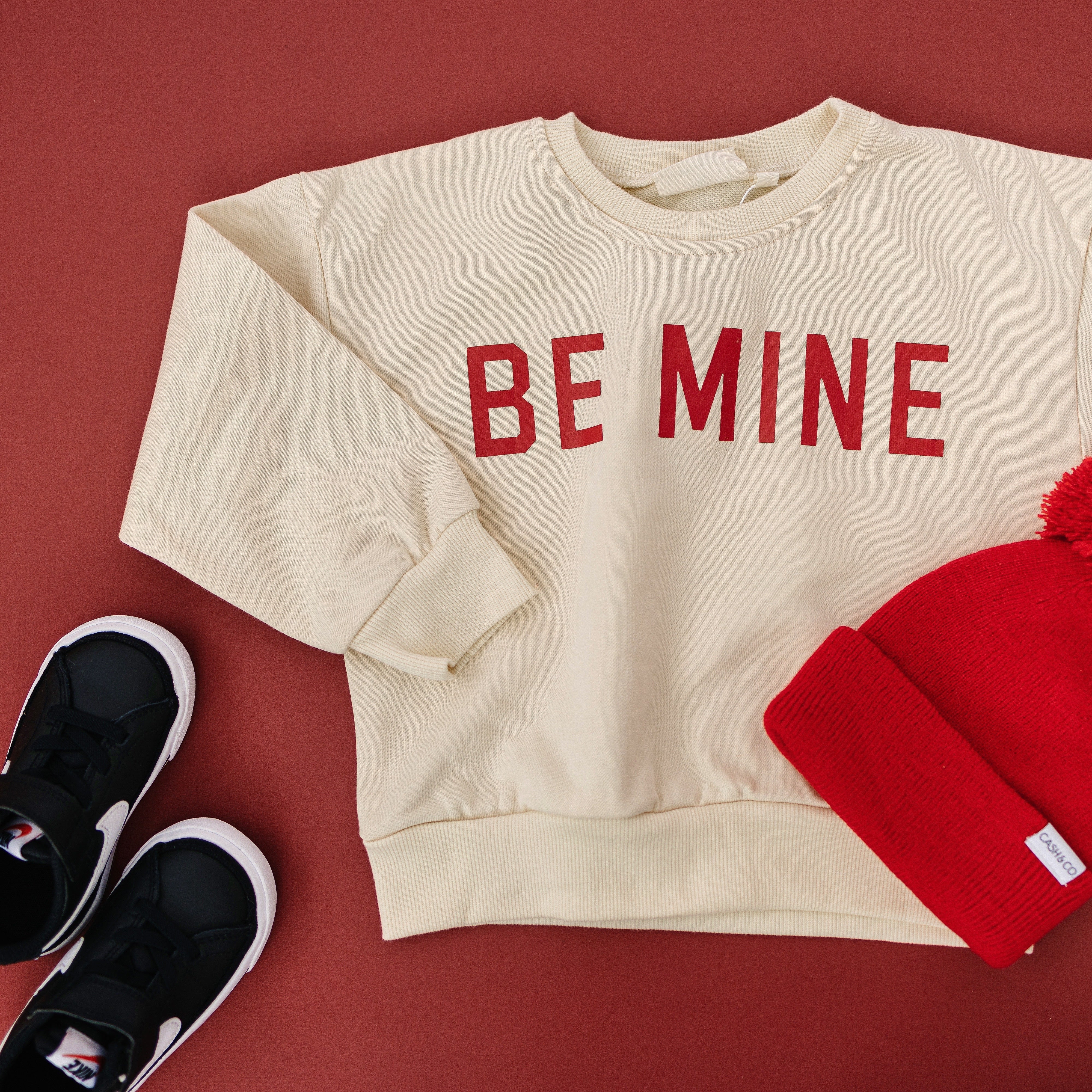 Be Mine Crewneck Sweatshirt - Cream