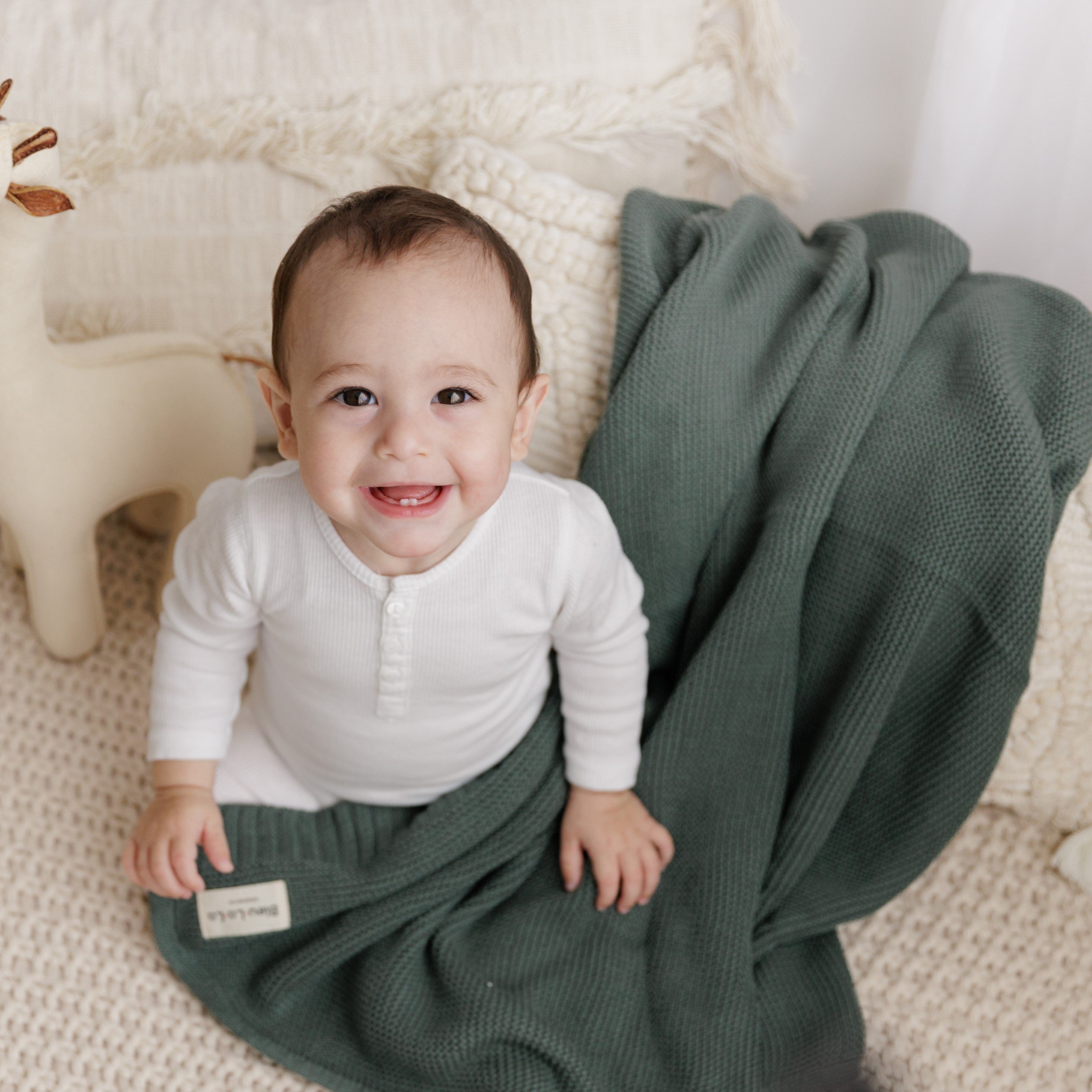 Heritage Knit - 100% Organic Cotton Luxury Knit Baby Swaddle Blanket