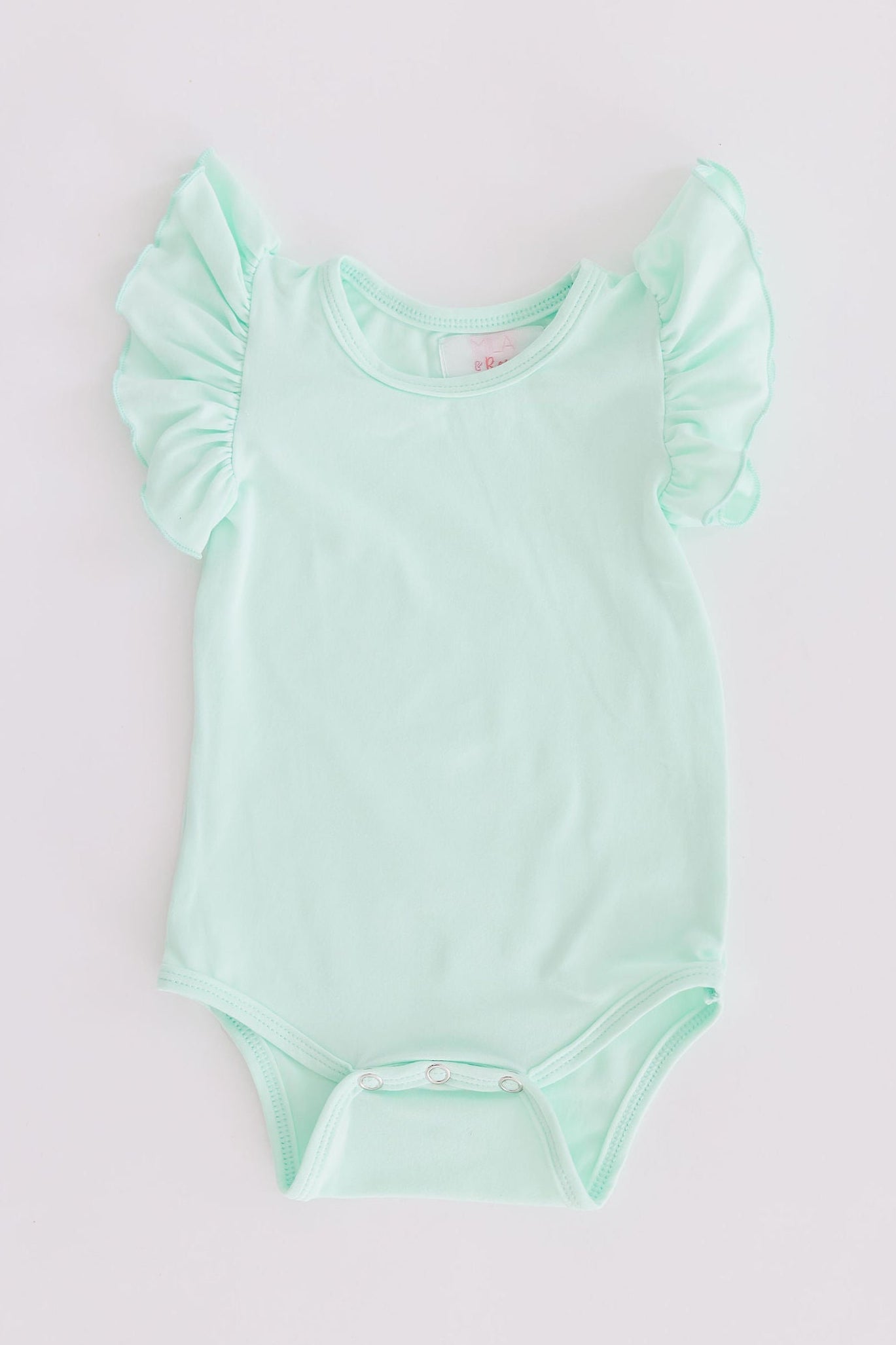 Pastel Green S/S Flutter Bodysuit