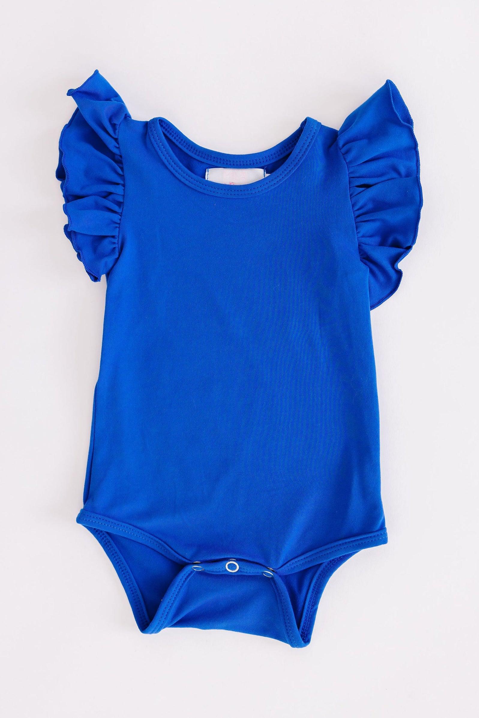 Royal Blue S/S Flutter Bodysuit