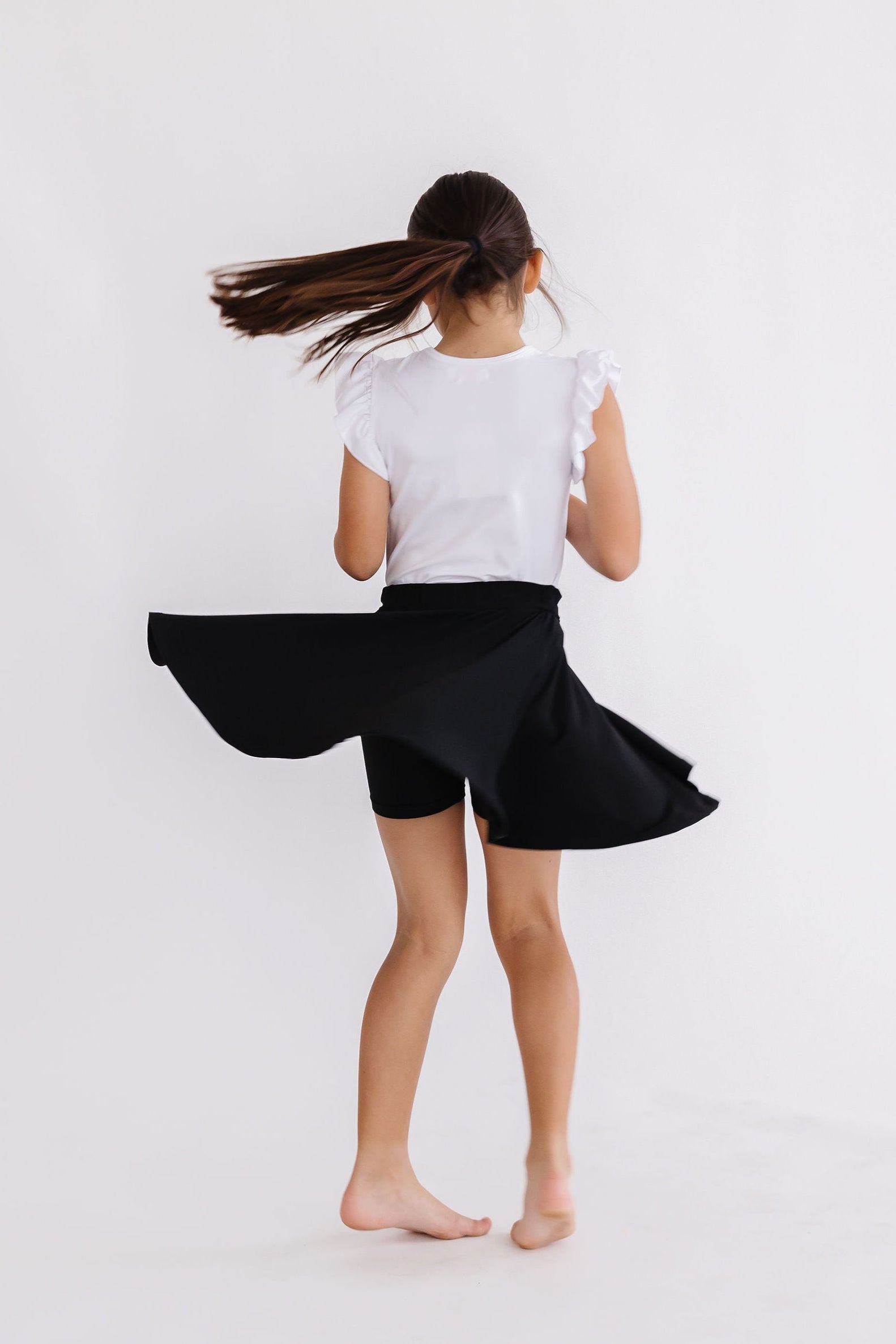 Black Twirl Skort