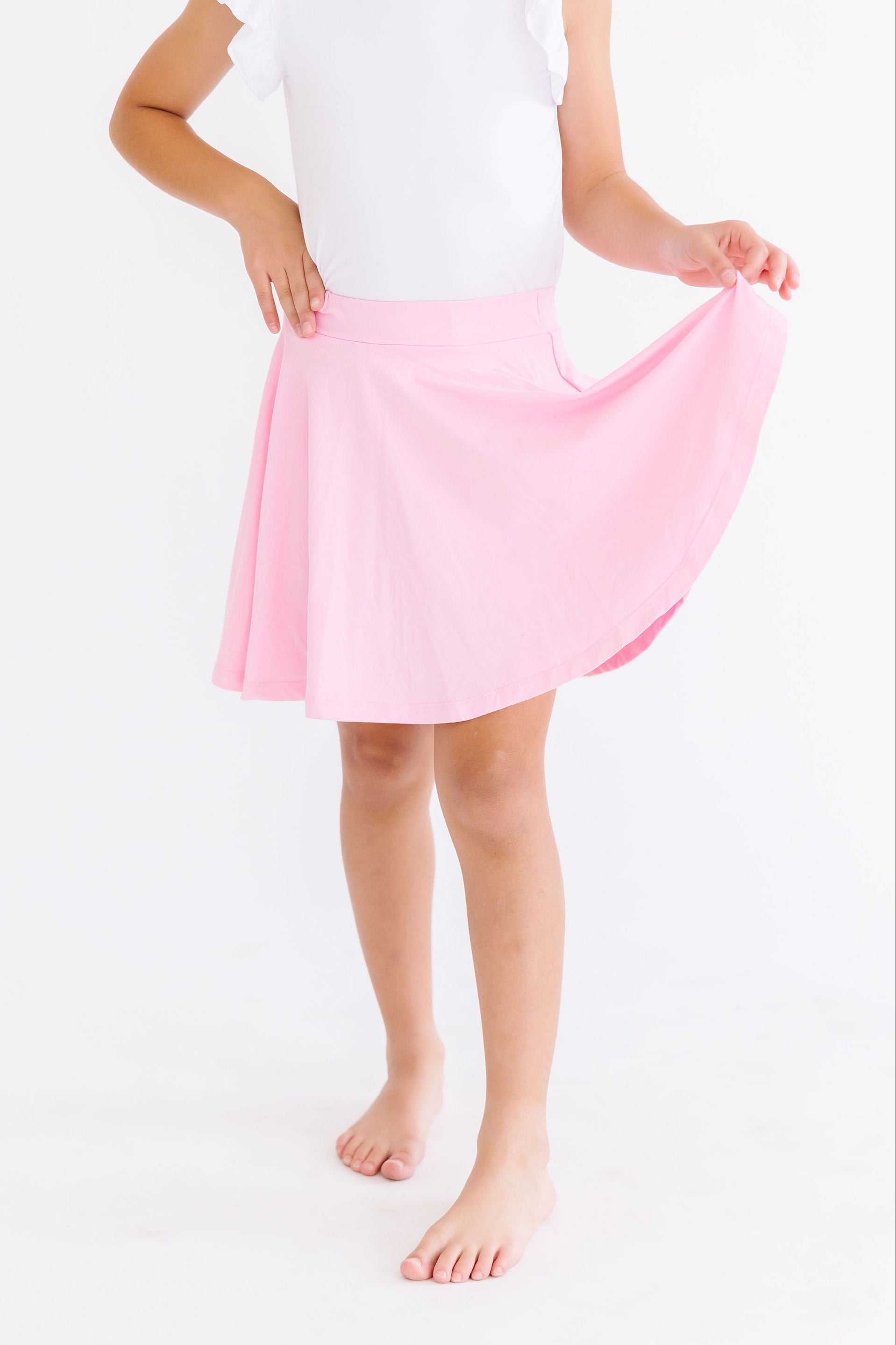 Bubblegum Pink Twirl Skort