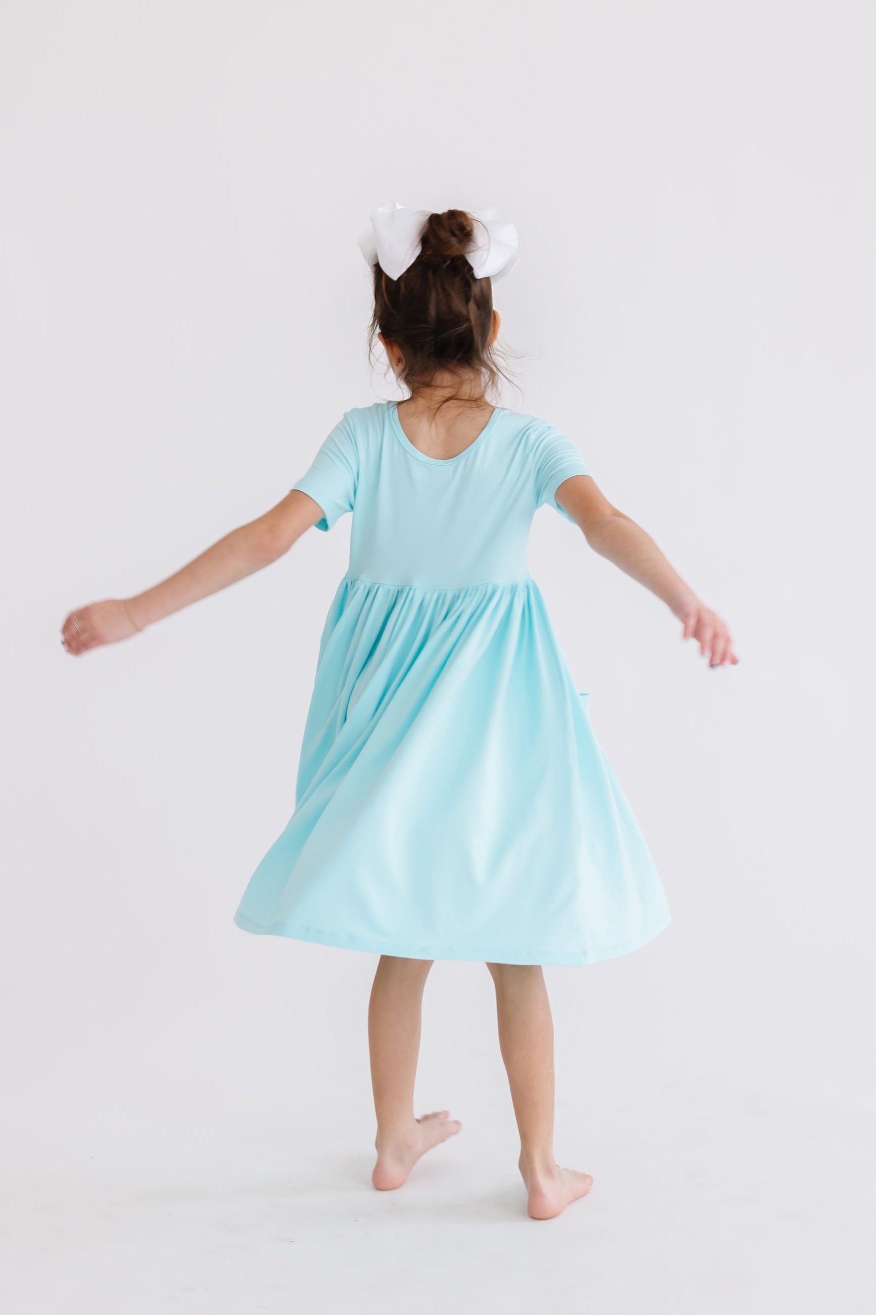 Aqua S/S Pocket Twirl Dress