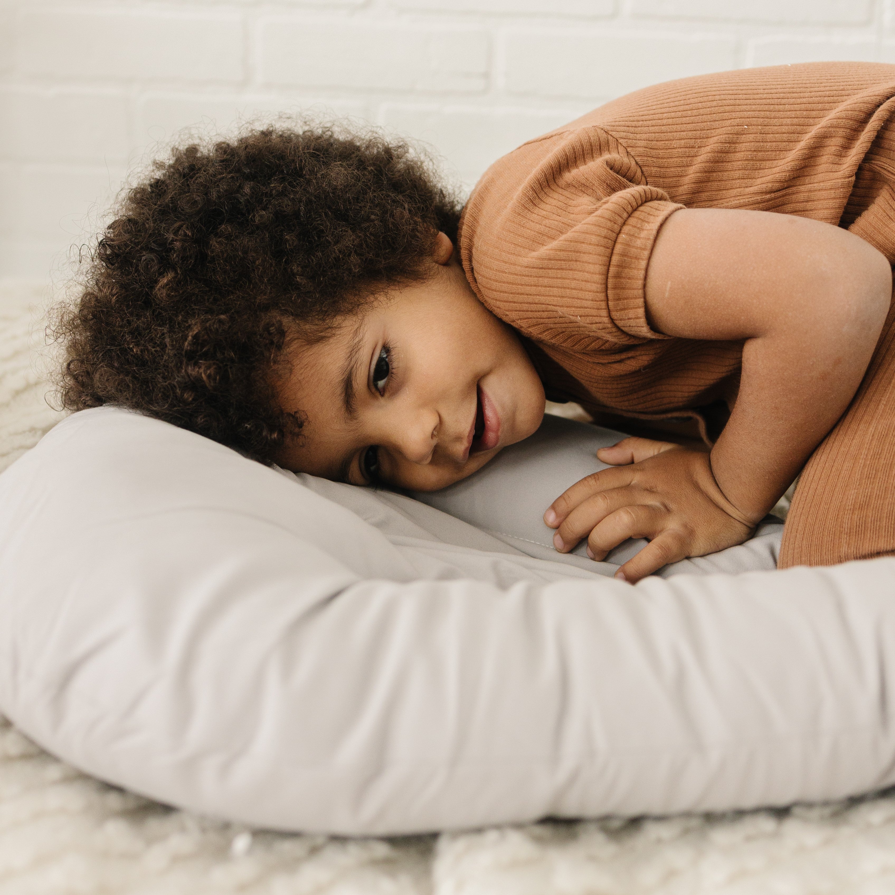 Toddler Lounger Pillow - Stone