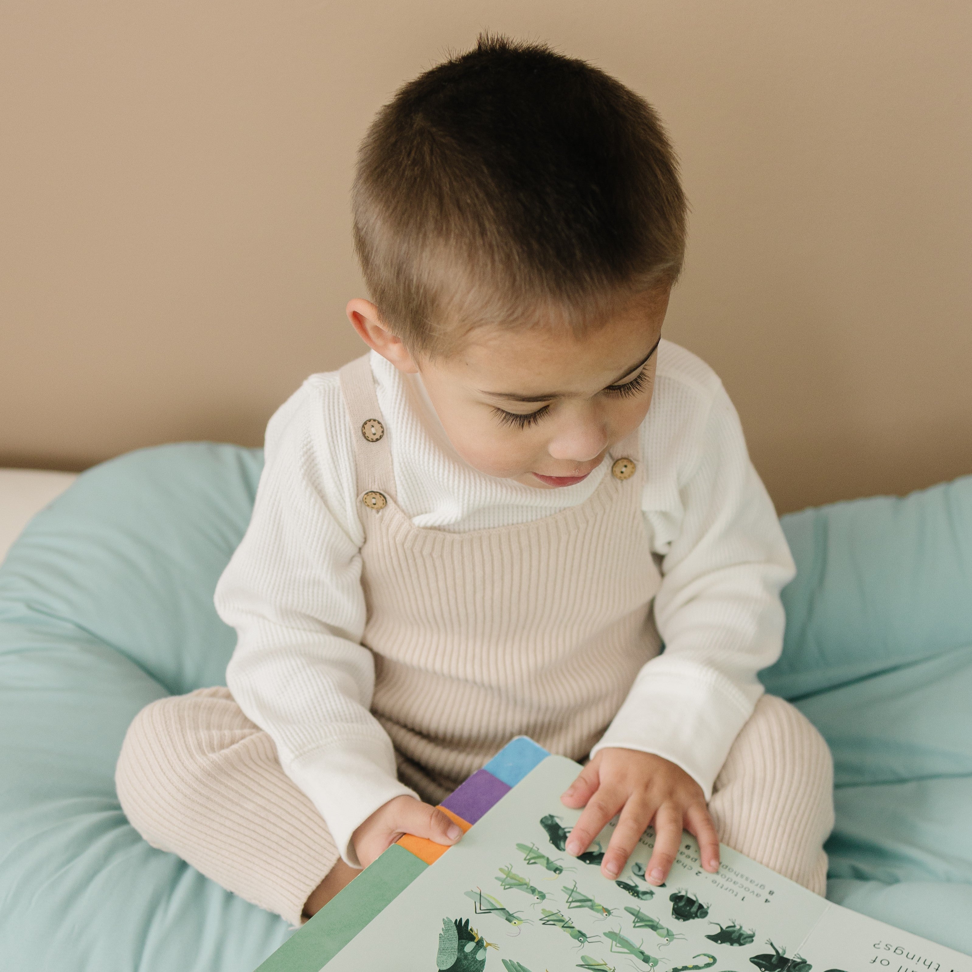 Toddler Lounger Pillow - Eucalyptus