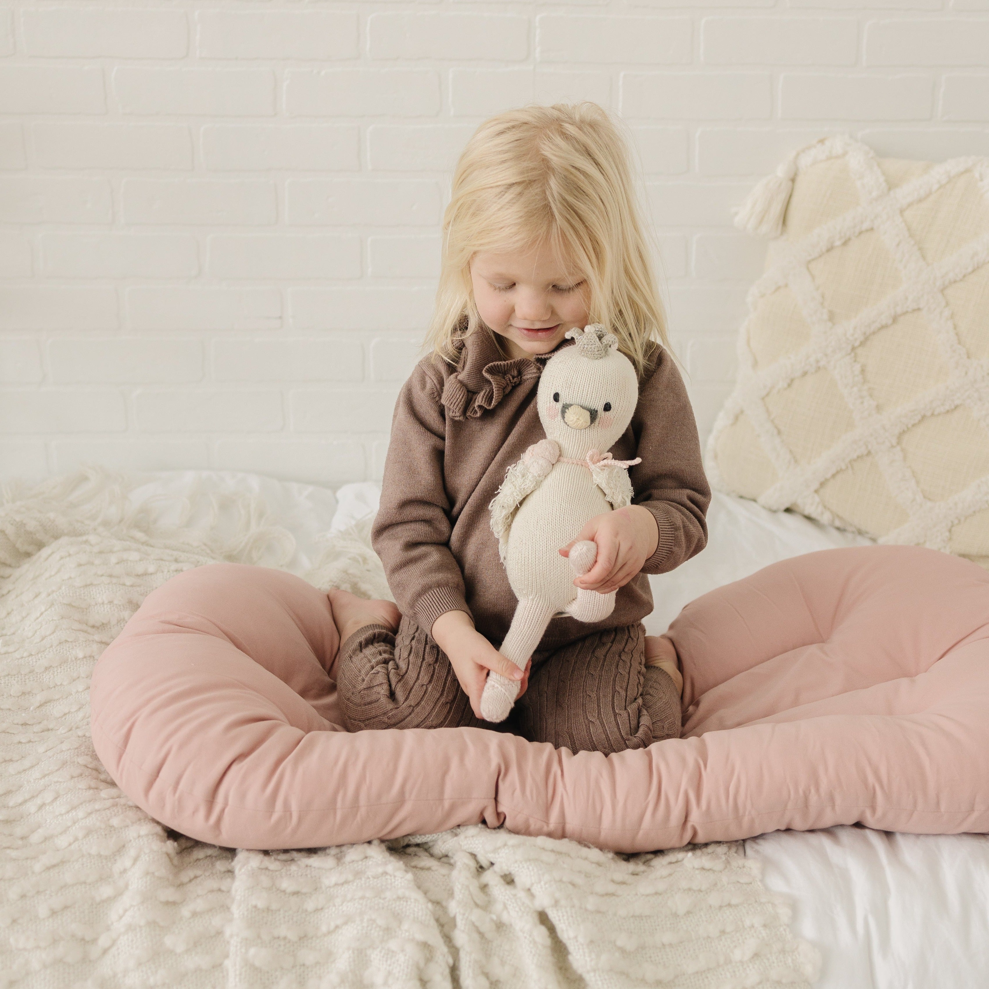 Toddler Lounger Pillow - Blush