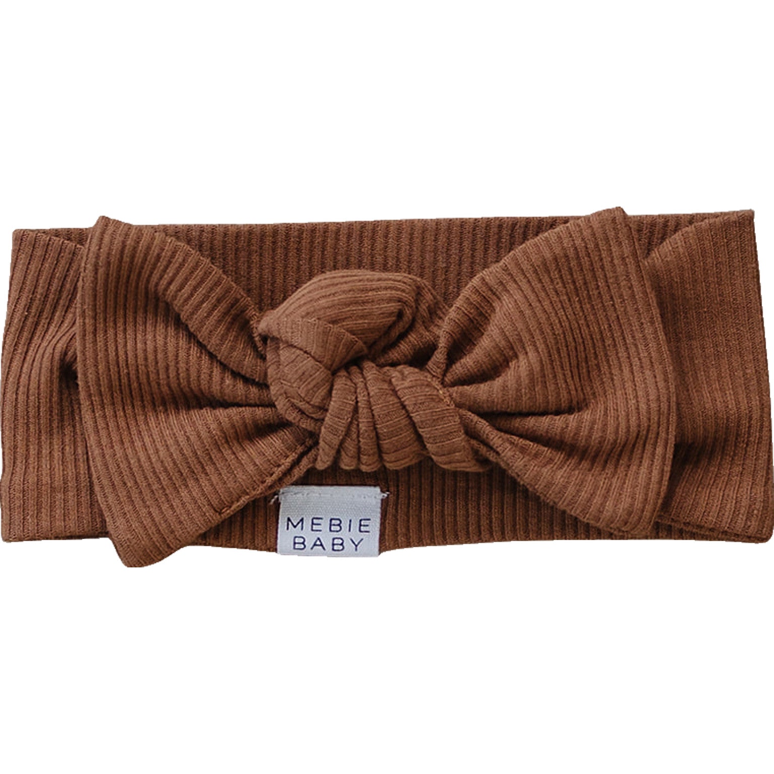 Rust Organic Cotton Ribbed Head Wrap  Mebie Baby   