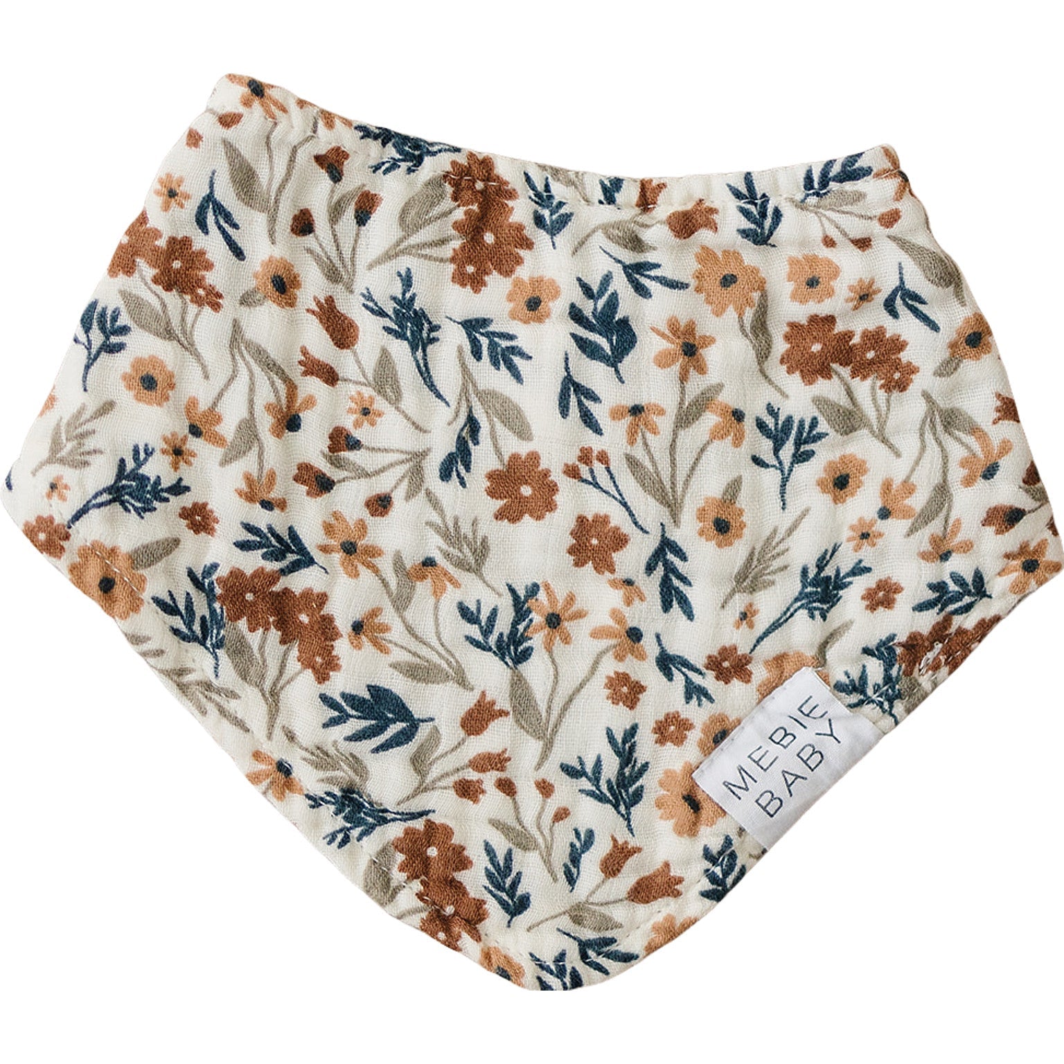 Harvest Floral Muslin Bib  Mebie Baby   