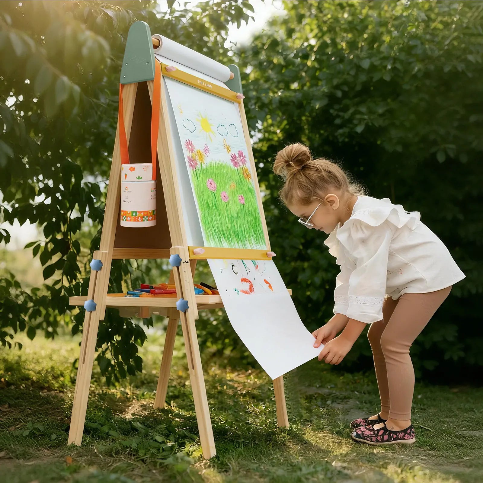 Tiny Land® 3-in-1 Art Easel for Kids - Morandi