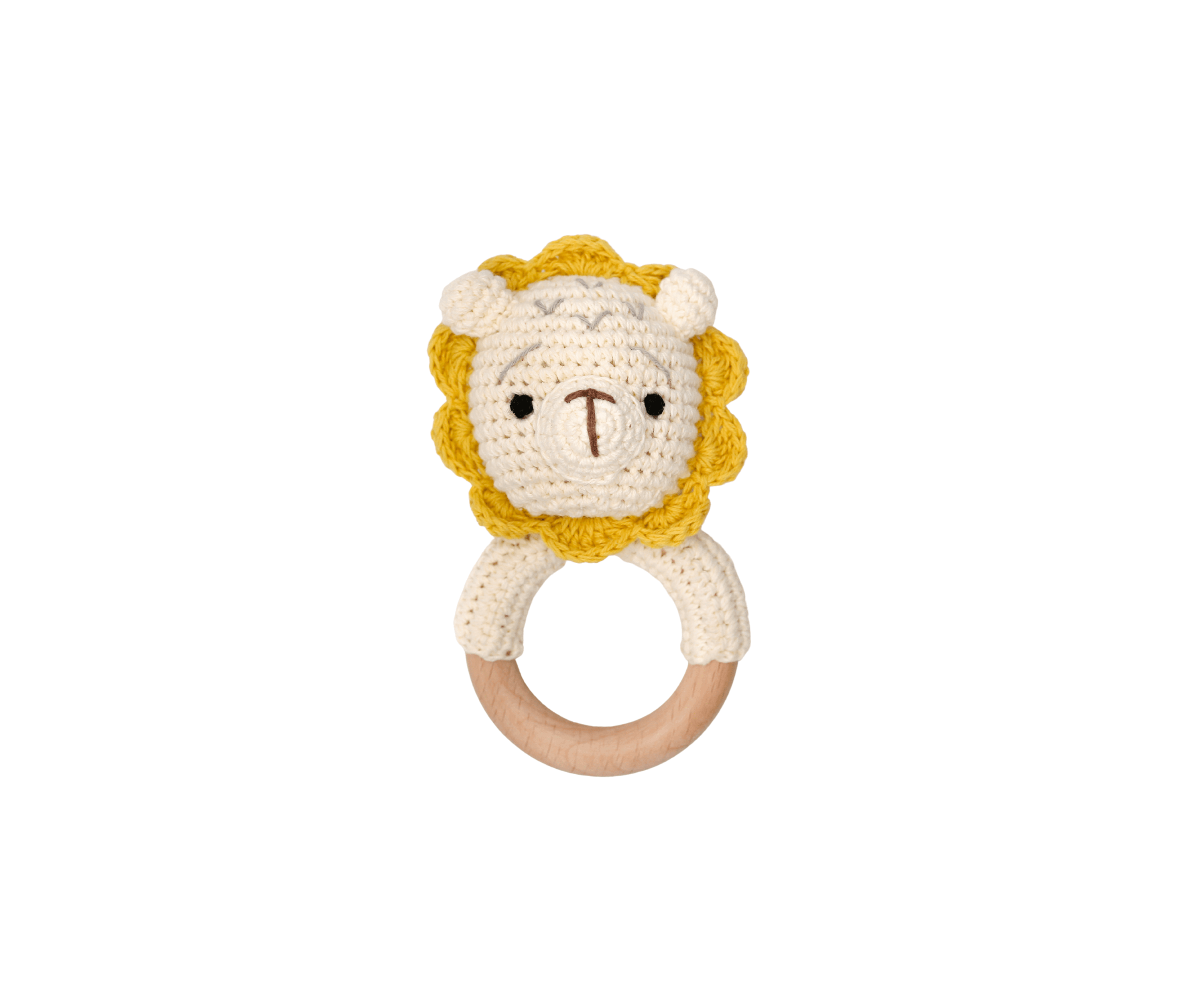 Animal Wooden Rattle Teether