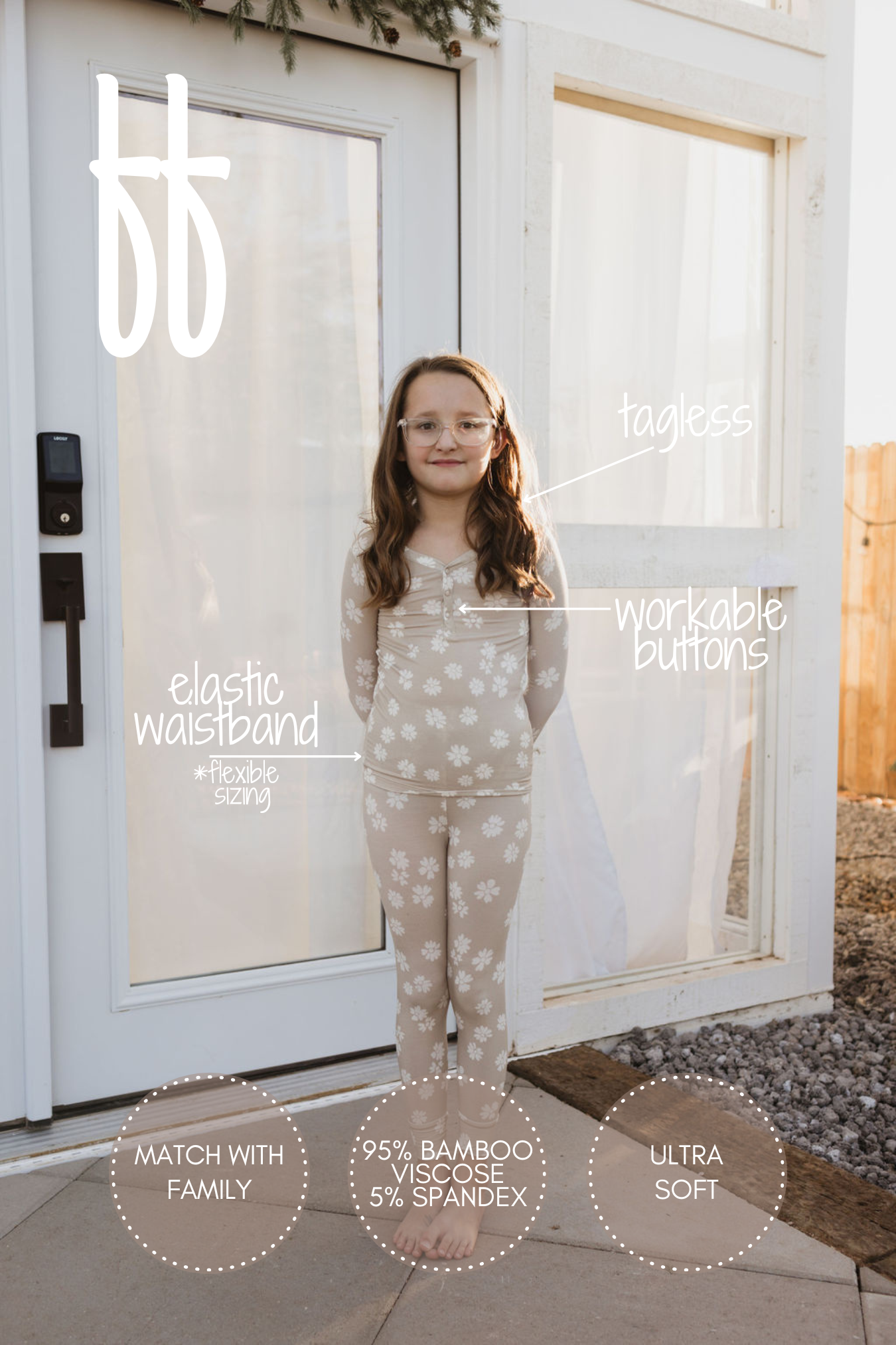 Bamboo Two Piece Pajamas | Lazy Daisy