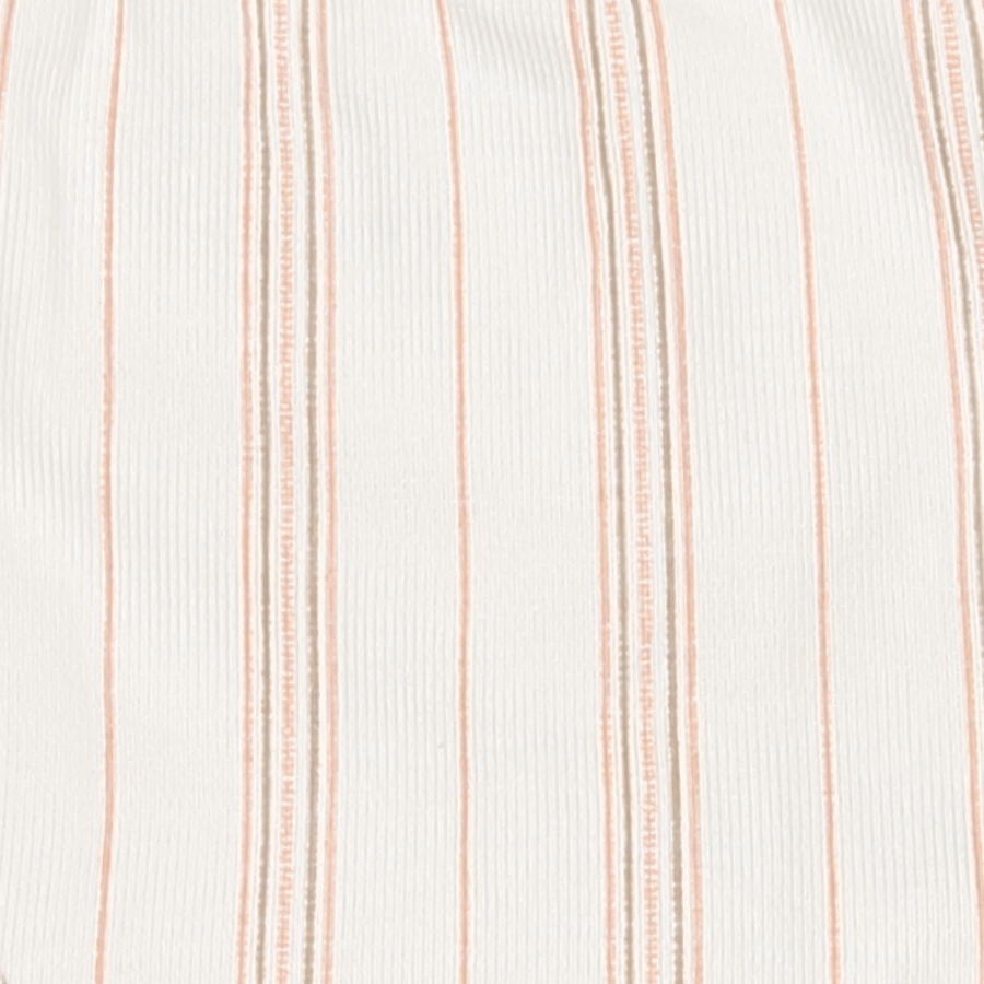 The Printed Short Sleeve Tee - Rose Stripe