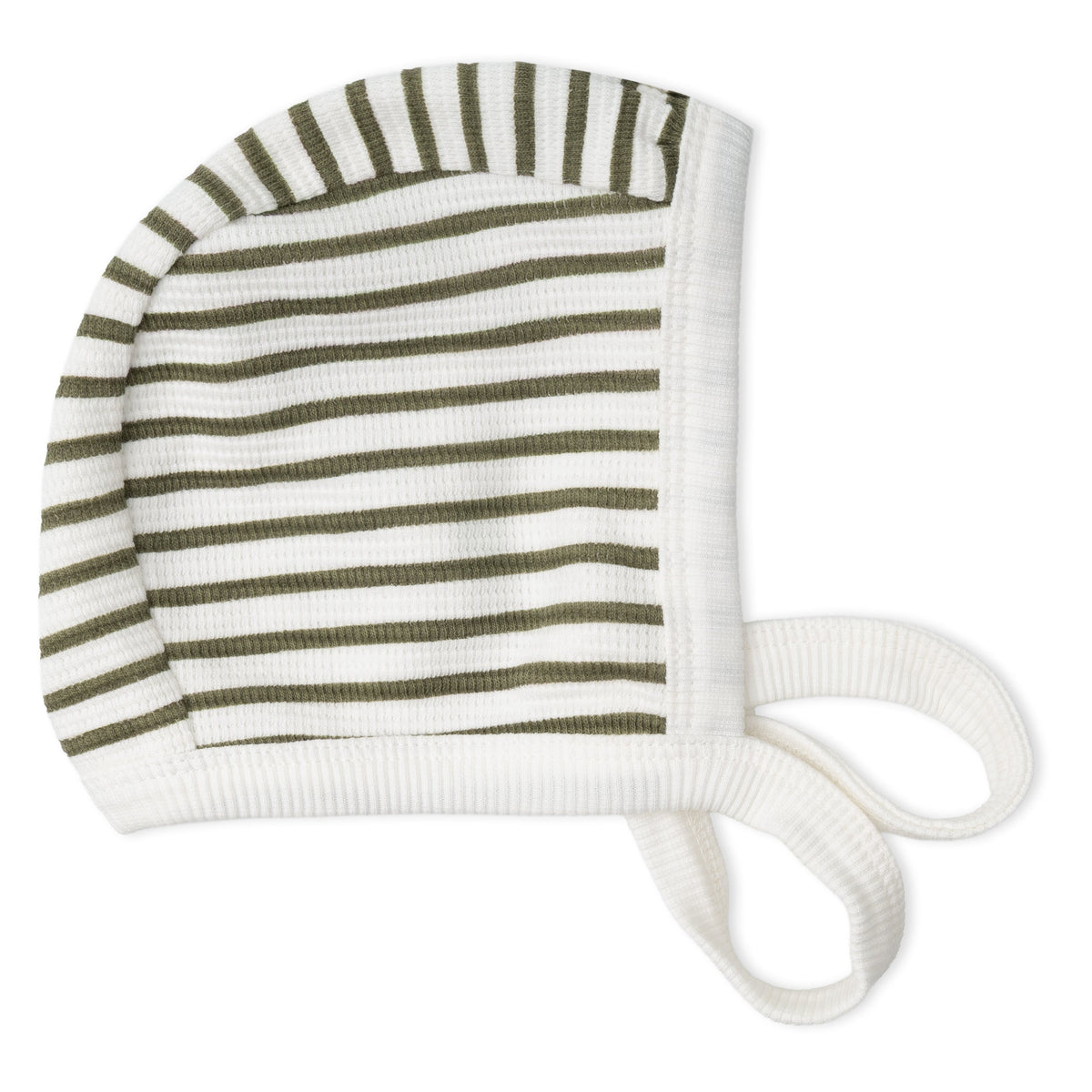 Organic Kimono Top & Footed Pants Set - Olive Stripes
