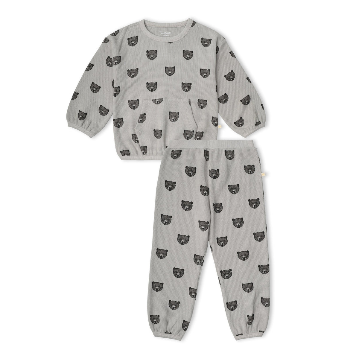 Organic Tee & Pant Slouch Set - Woodland Bear