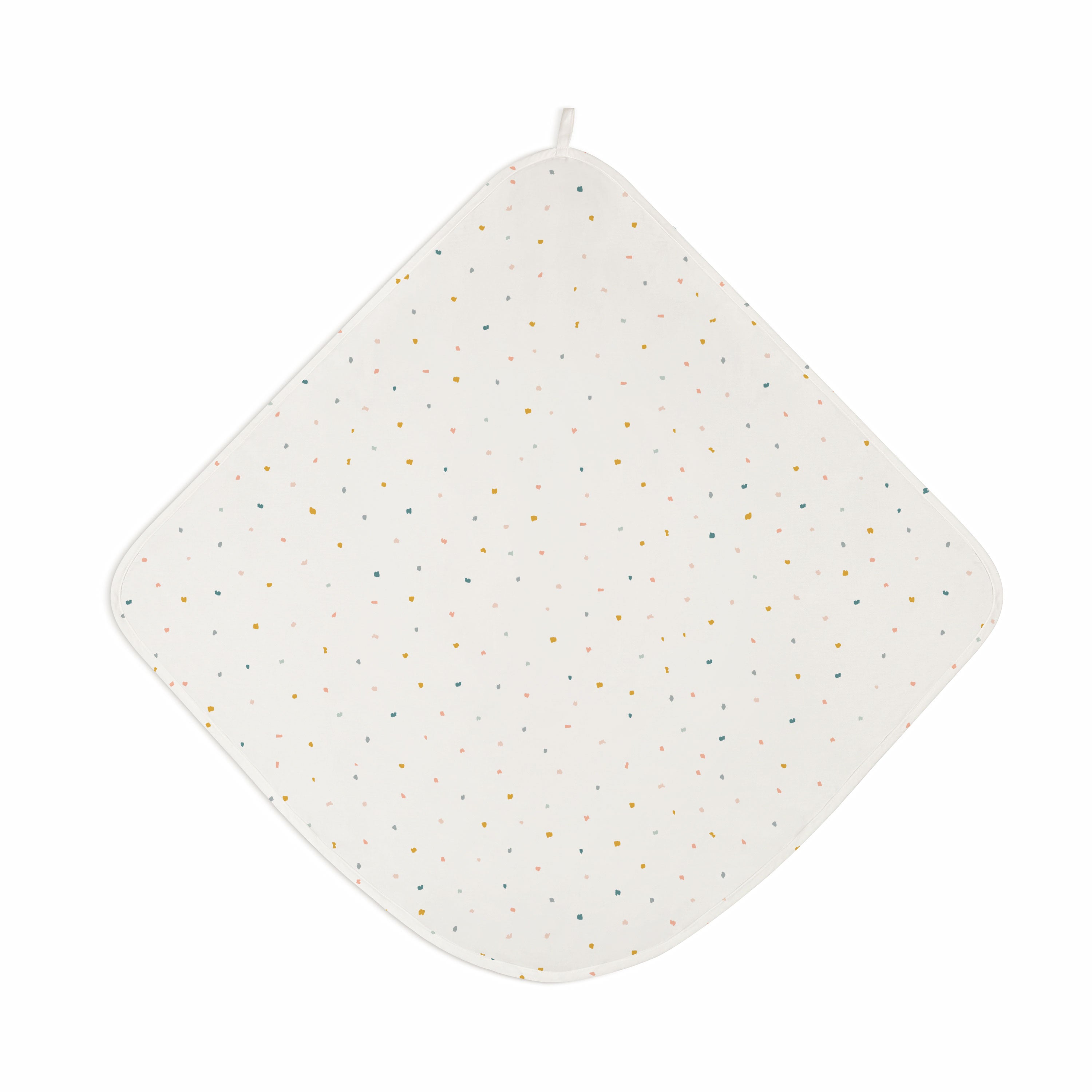 Organic Baby Towel - Dotty Hooded Towel Makemake Organics   