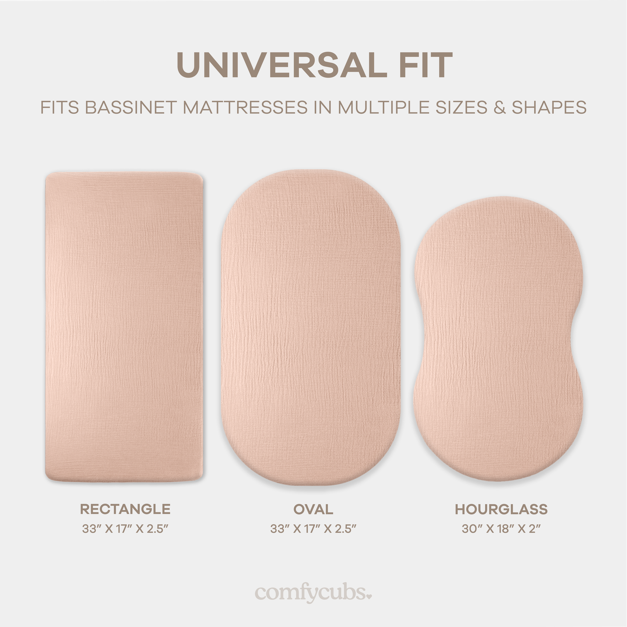 Muslin Fitted Bassinet Crib Sheet