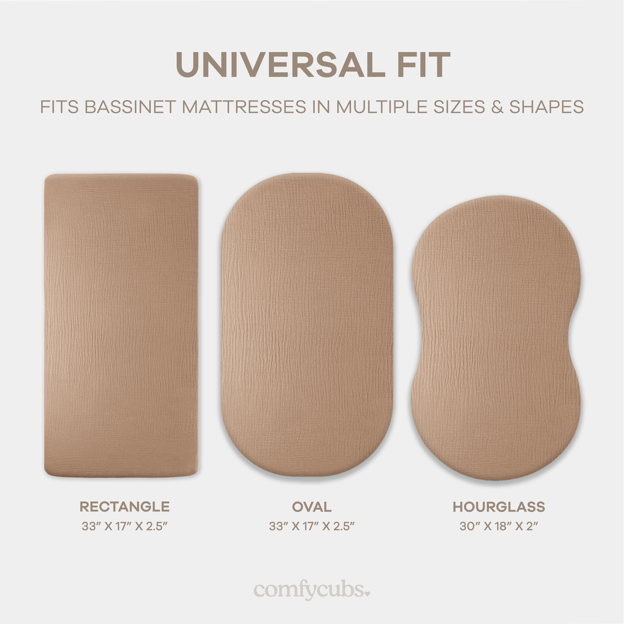 Muslin Fitted Bassinet Crib Sheet