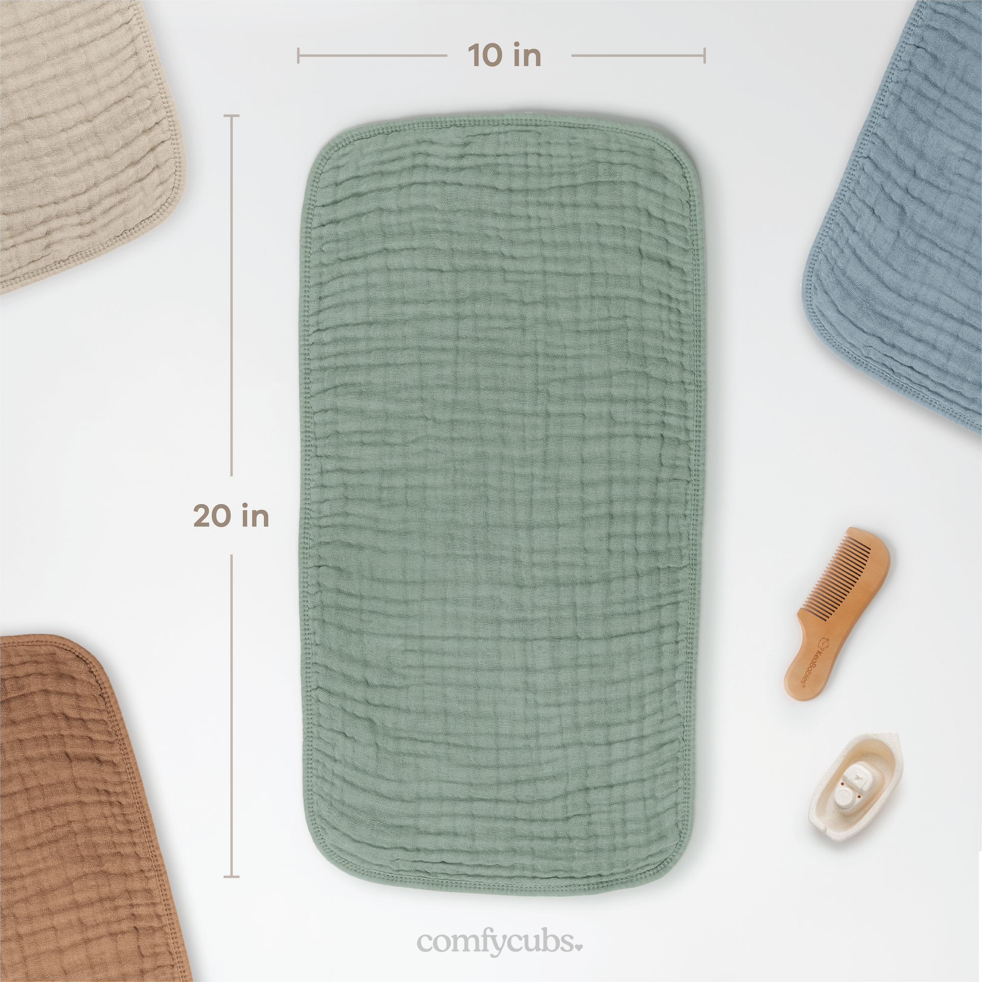 Muslin Burp Cloths in Multi Boy