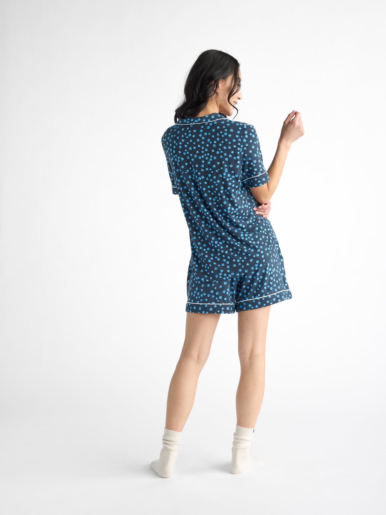 Women's Bamboo Stretch-Knit Short Sleeve Pajama Set