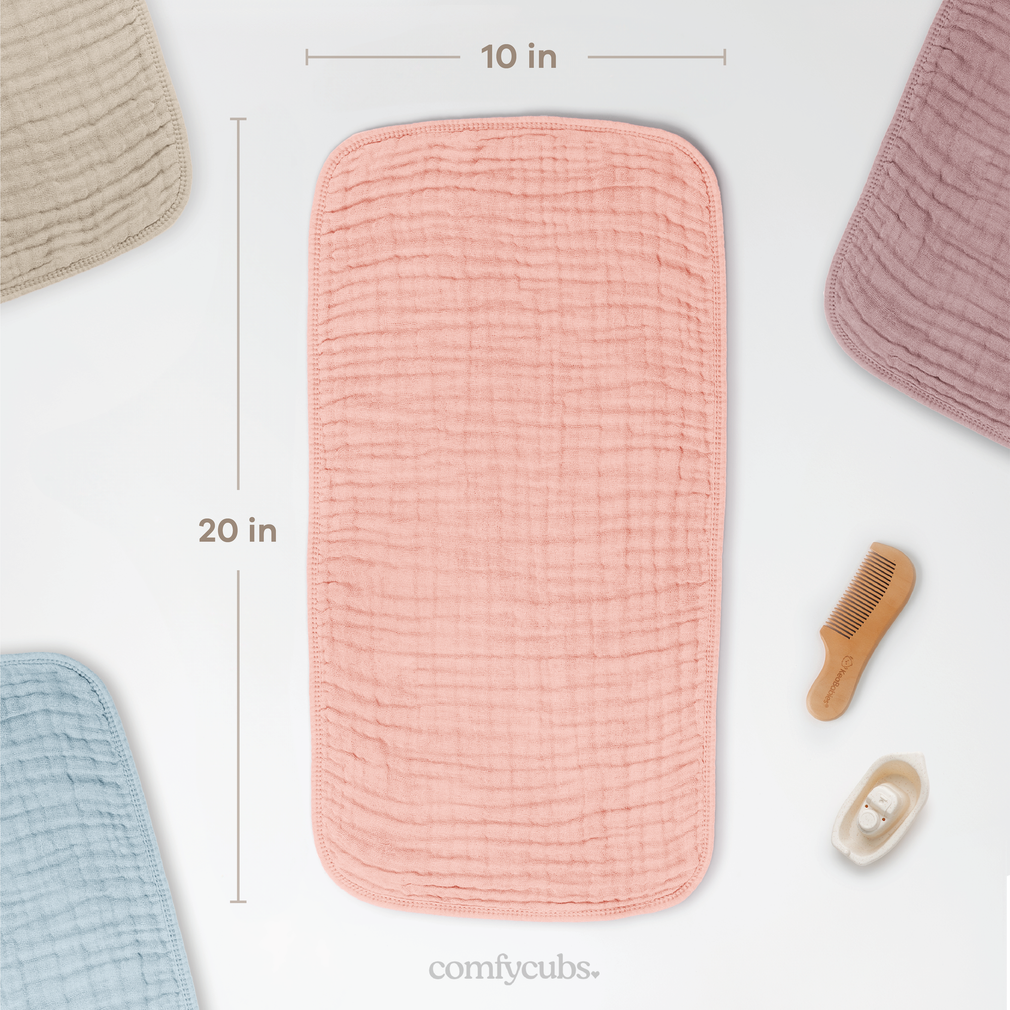 Muslin Burp Cloths in Lace