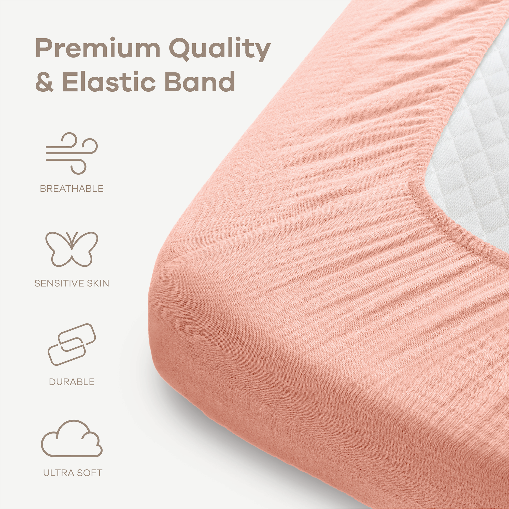 Muslin Fitted Crib Sheet