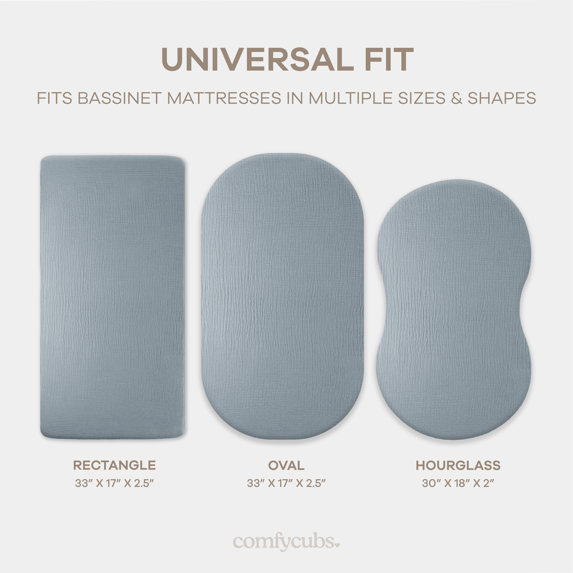 Muslin Fitted Bassinet Crib Sheet