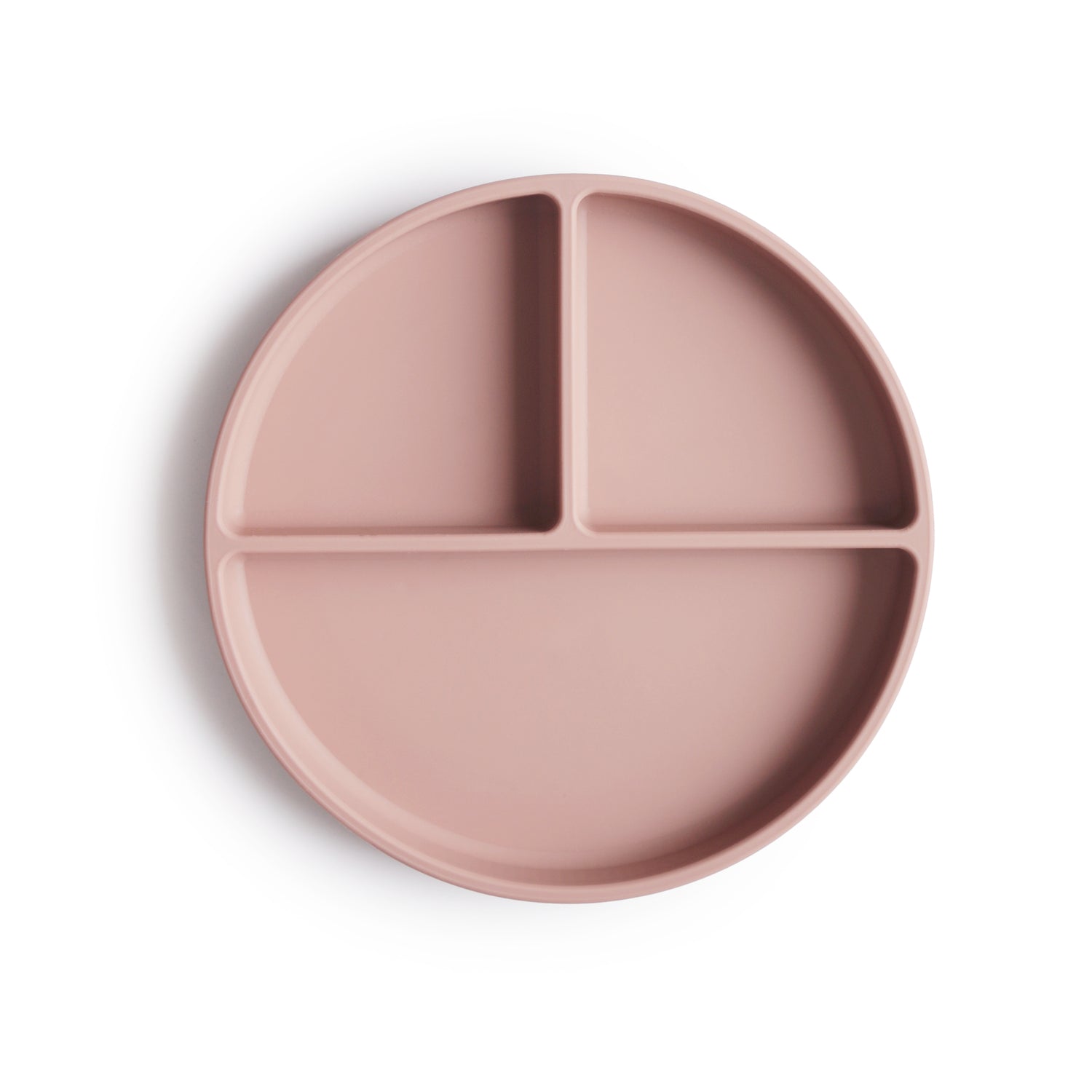 Silicone Suction Plate silicone tableware Mushie Blush  