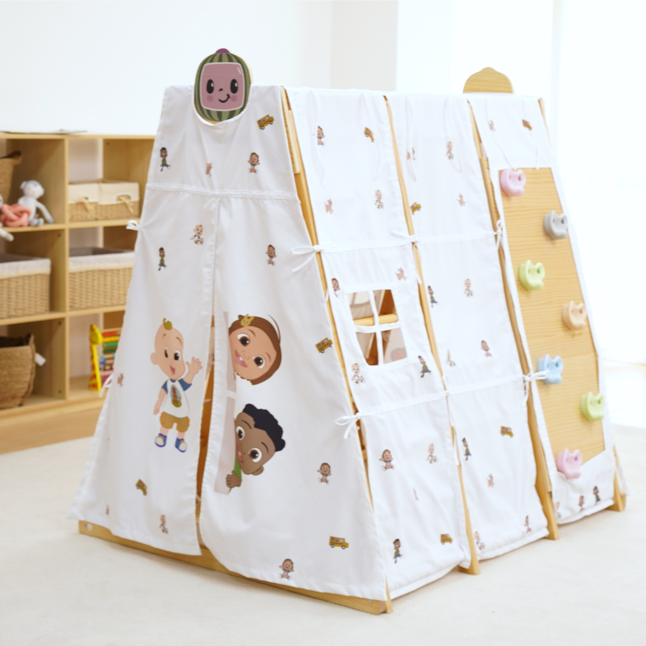 Cocomelon Play Tent Cover – Fits Avenlur Large Magnolia Climbing Playset (Tent Only)