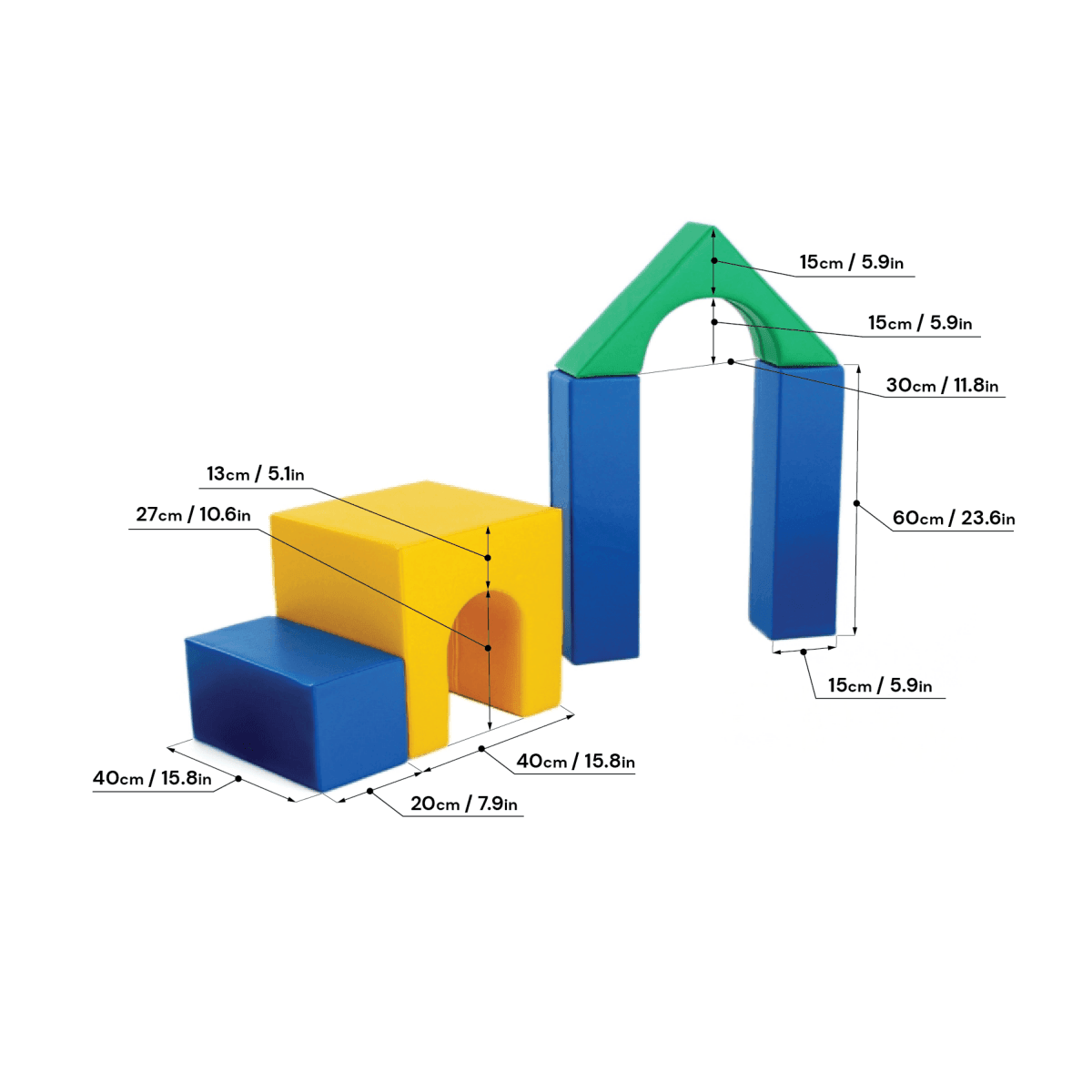 Soft Play Foam Block Set - Challenger