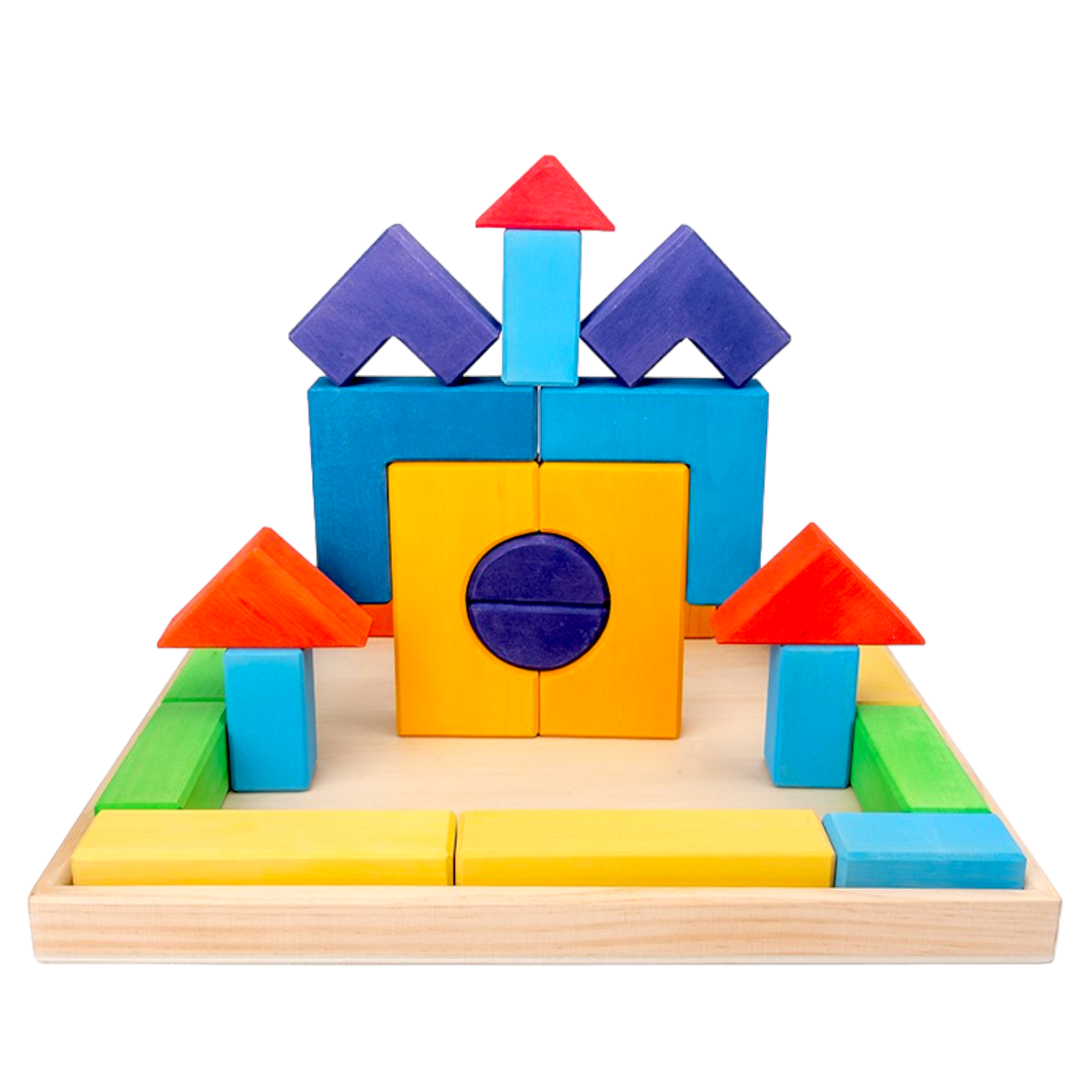 **Pre-Order (Ships in 2–3 Weeks)**46 Pcs STAINED Large Basic II Building Block Set with Storage Tray