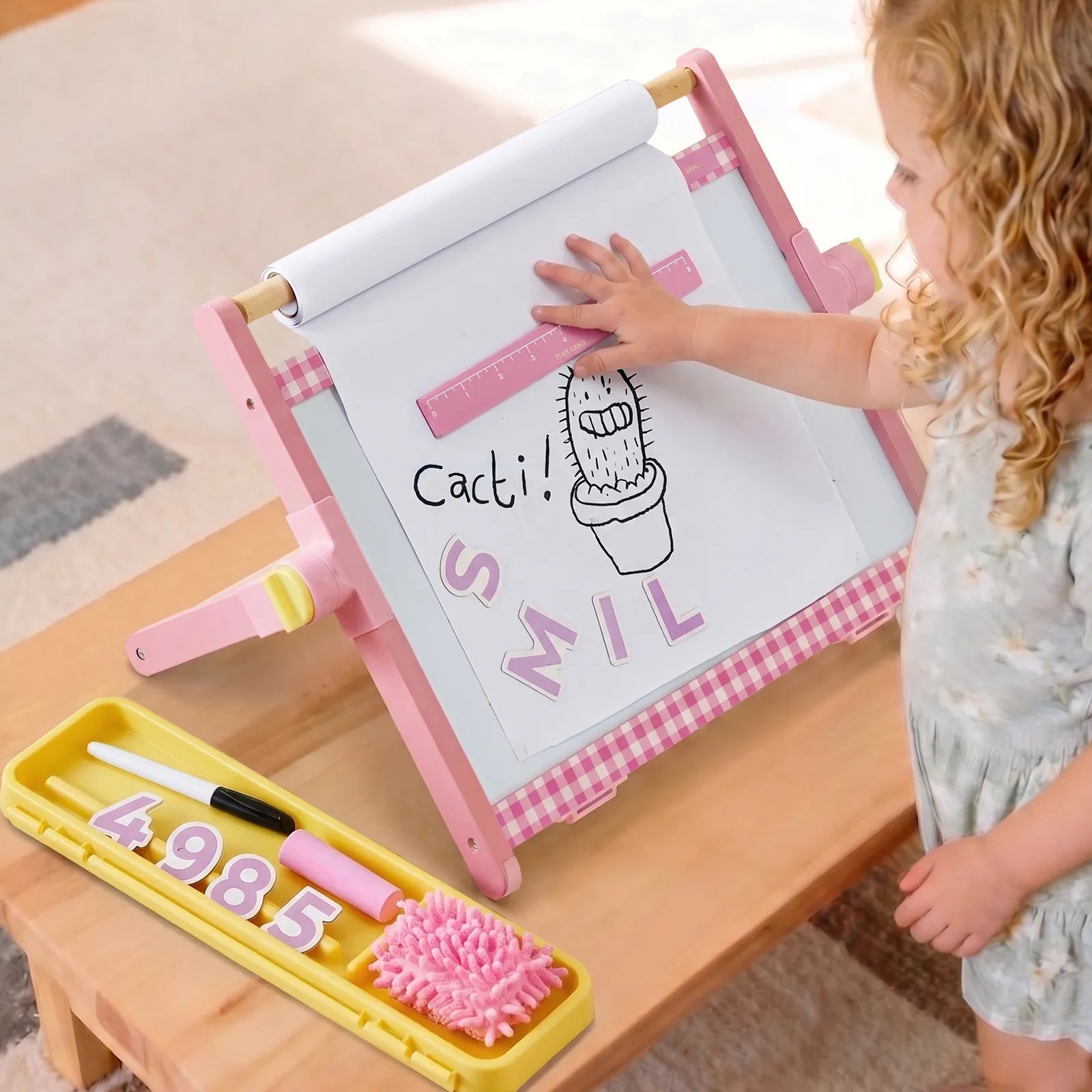 Tiny Land® Double-Sided Magnetic Tabletop Easel