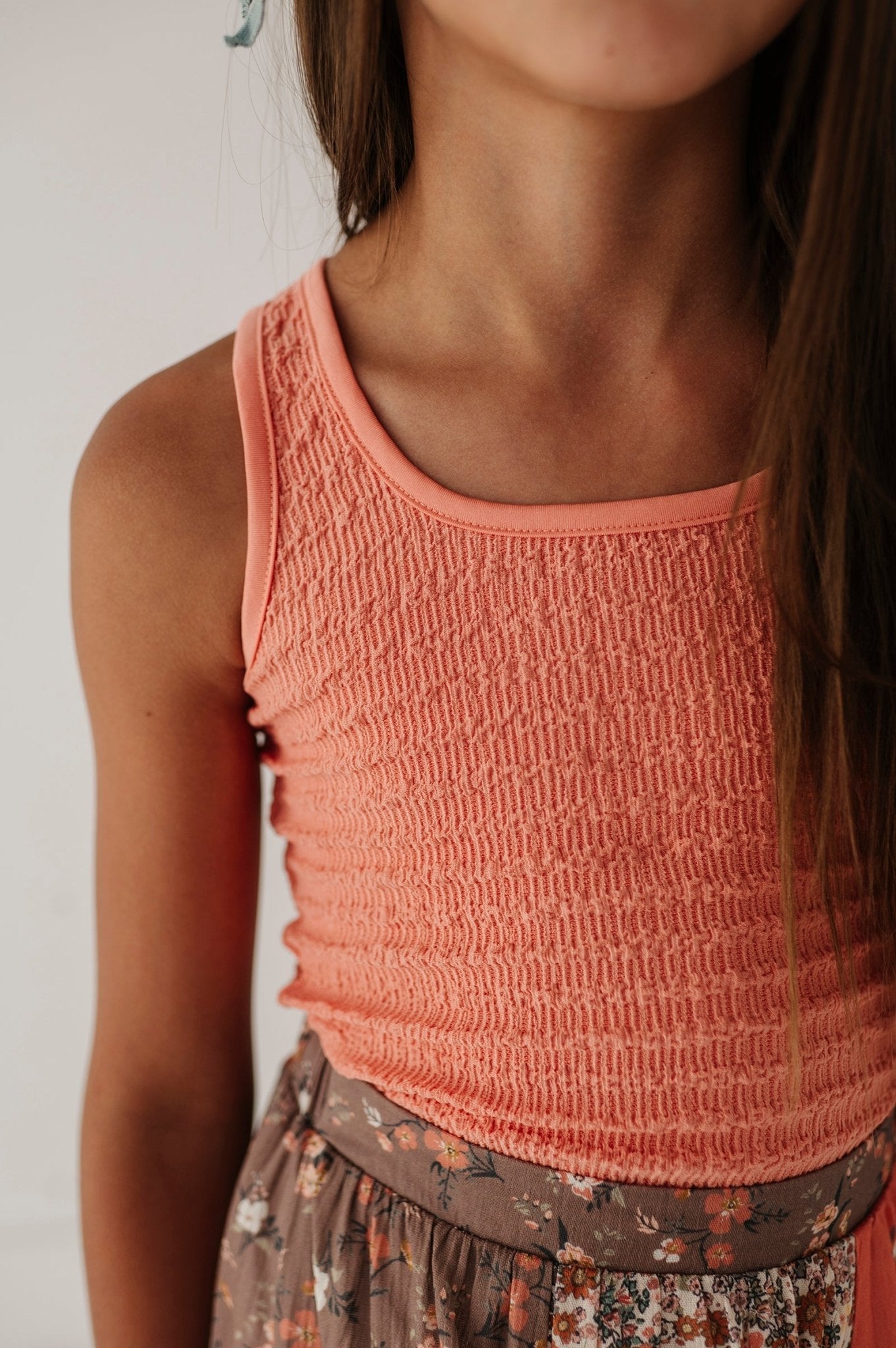 Textured Square Neck Tank