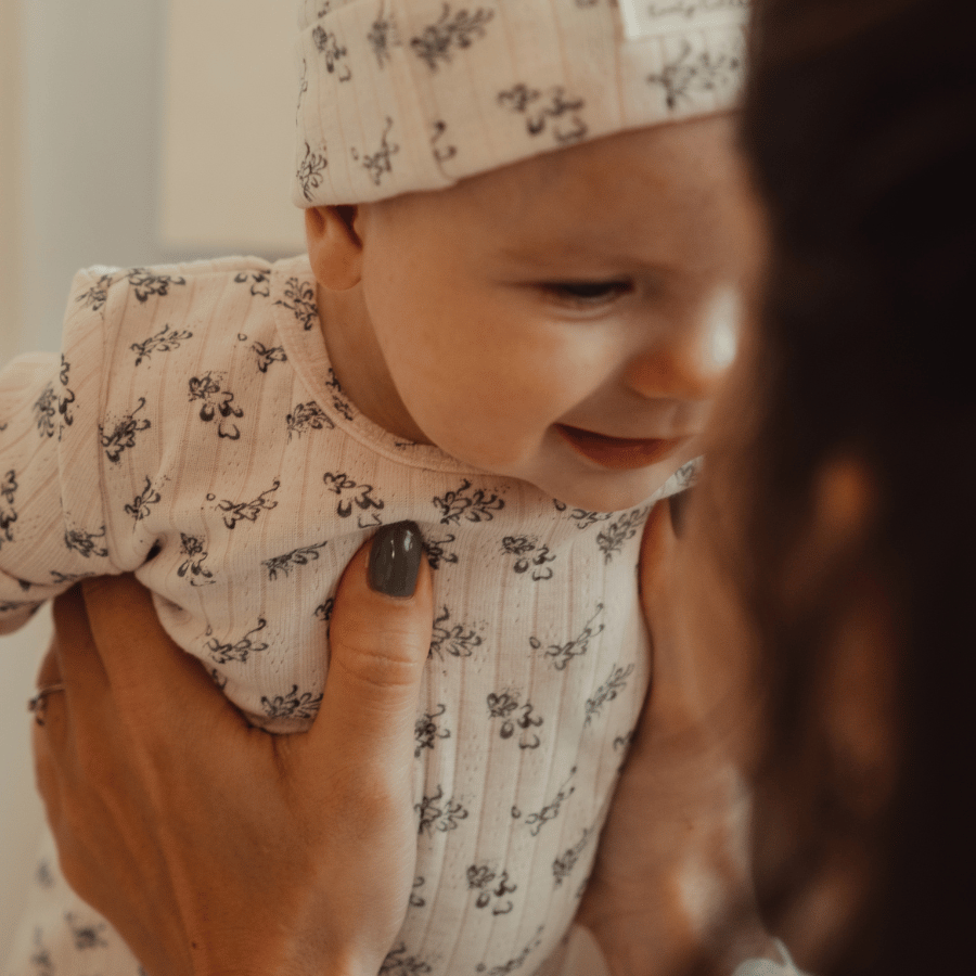 The Printed Baby Gown - Oaklyn Blue