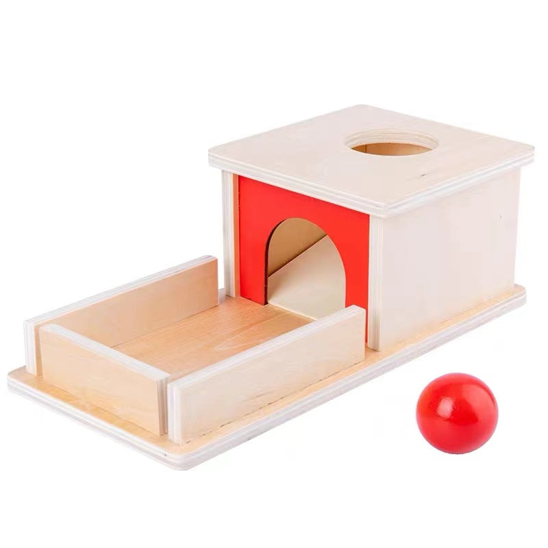 **Pre-order (Ships in 2-3 Weeks)**Montessori Object Permanence Box with Tray and Ball