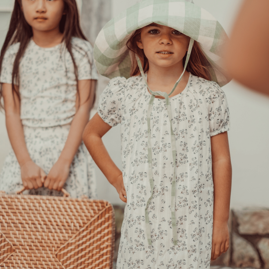 The Woven  Dress - Mintberry