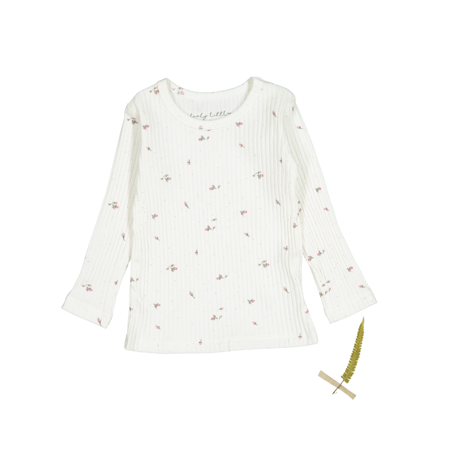 The Printed Long Sleeve Tee -  Rosebud