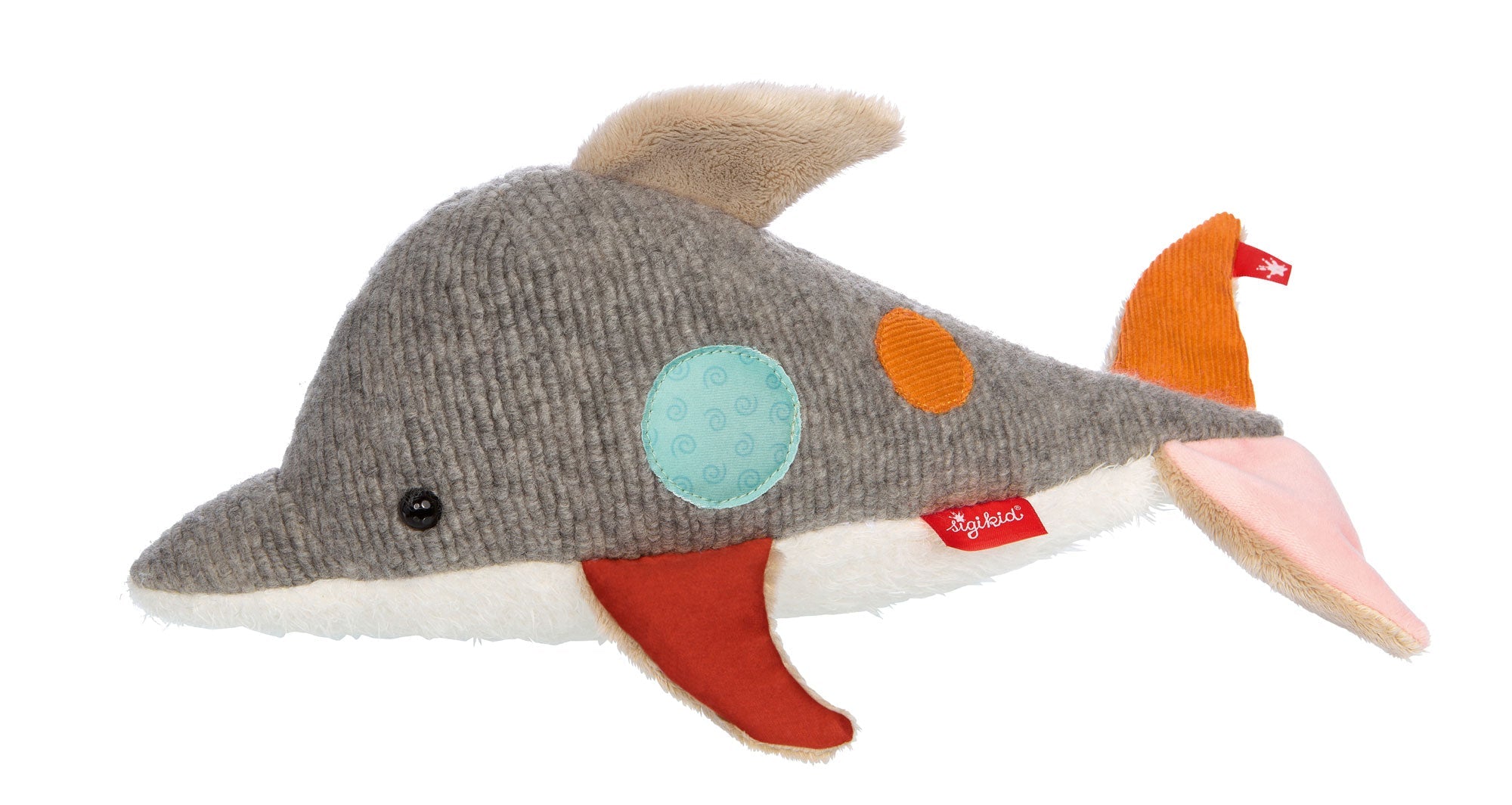 Patchwork Dolphin Plush Toy