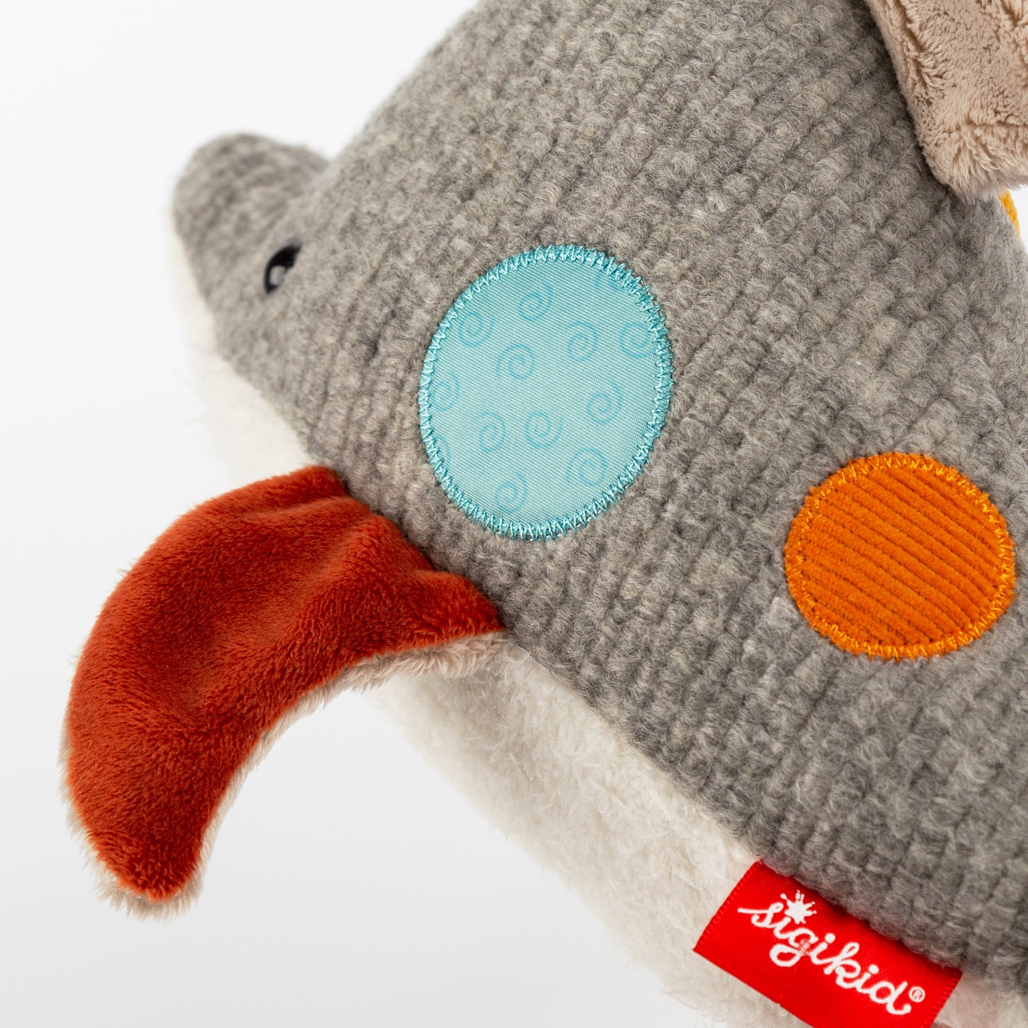 Patchwork Dolphin Plush Toy