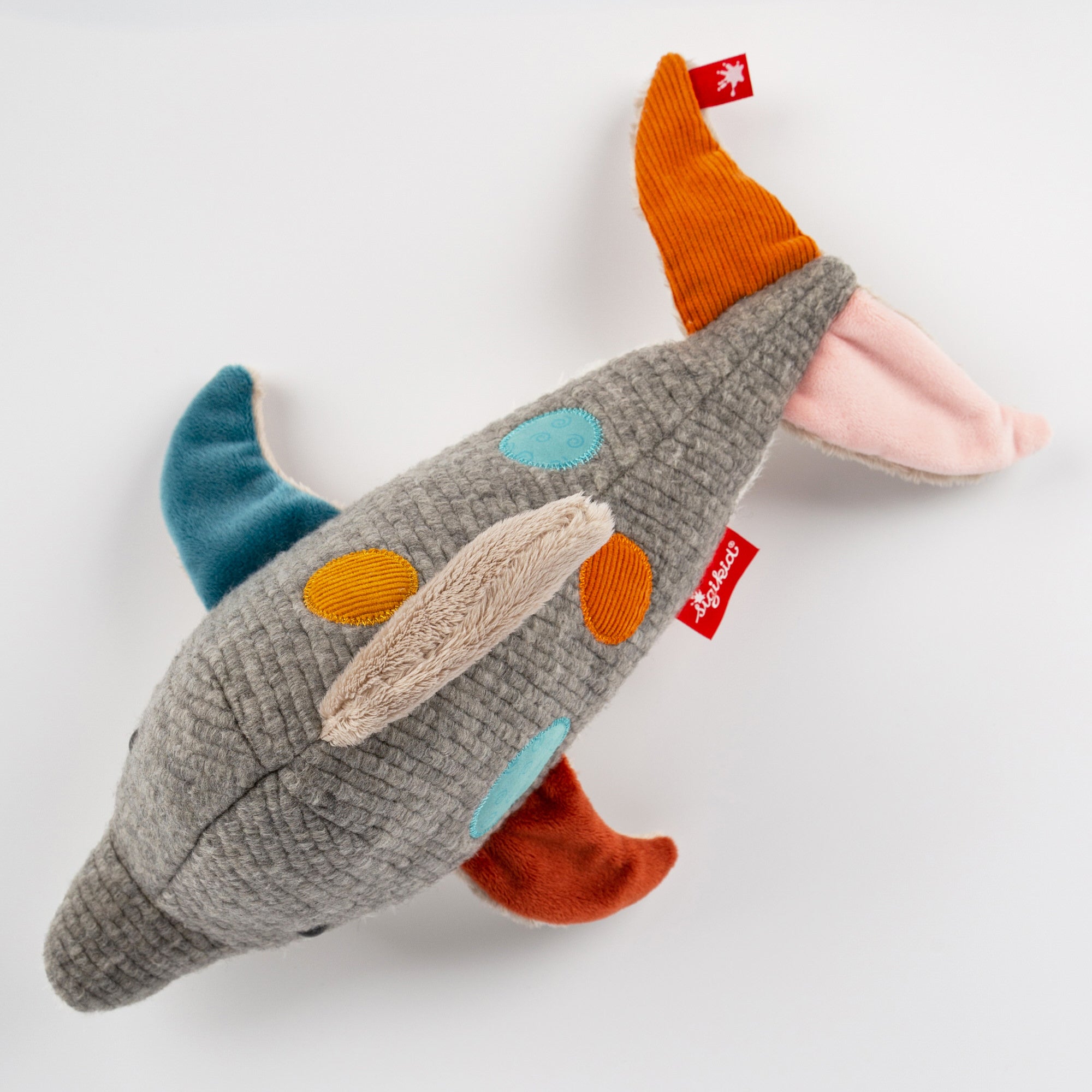 Patchwork Dolphin Plush Toy