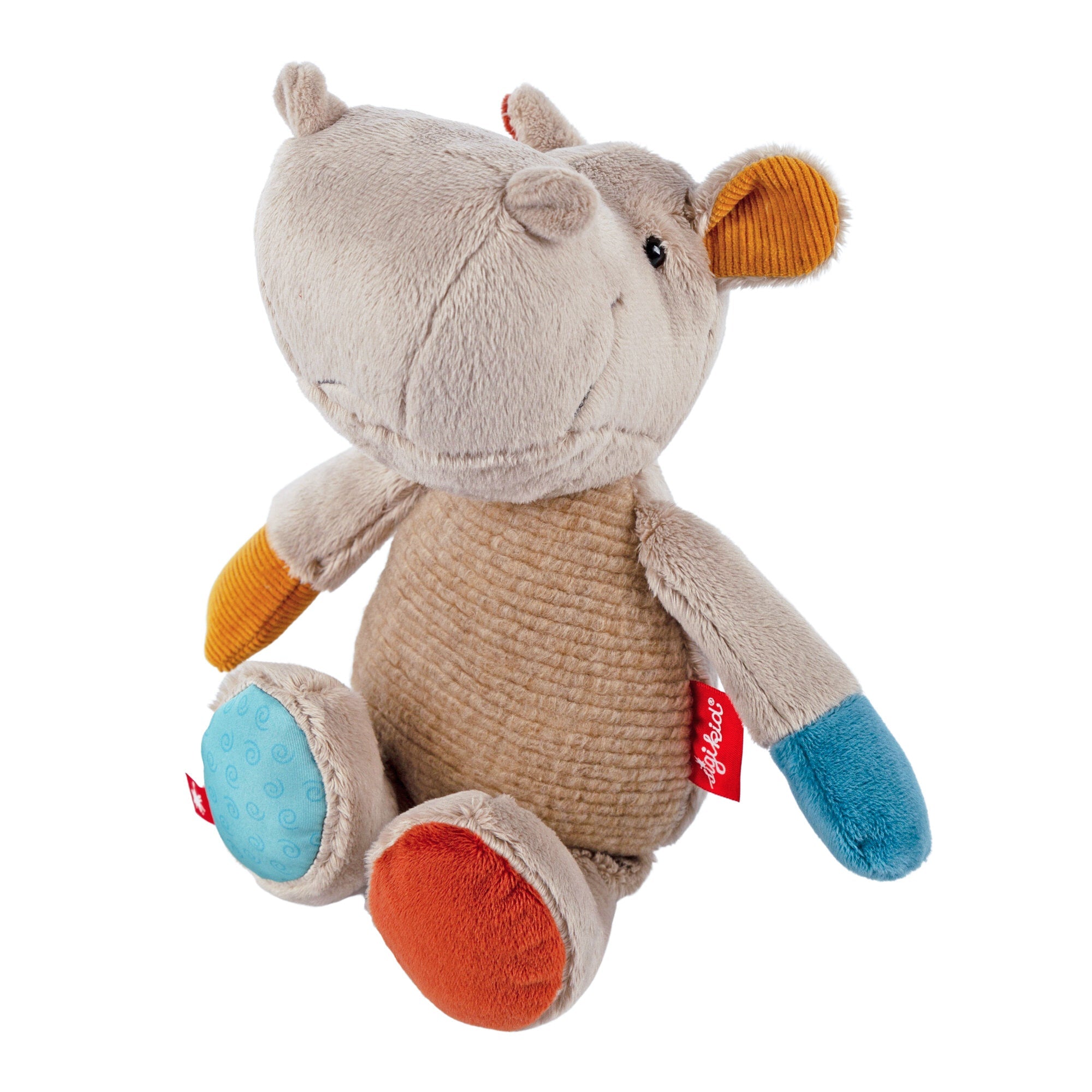 Patchwork Hippo Plush Toy