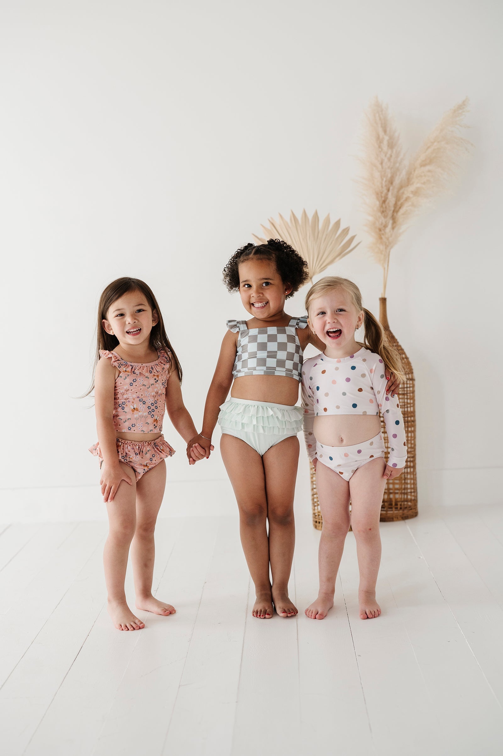 Girl's Two-Piece Crop Swimsuit