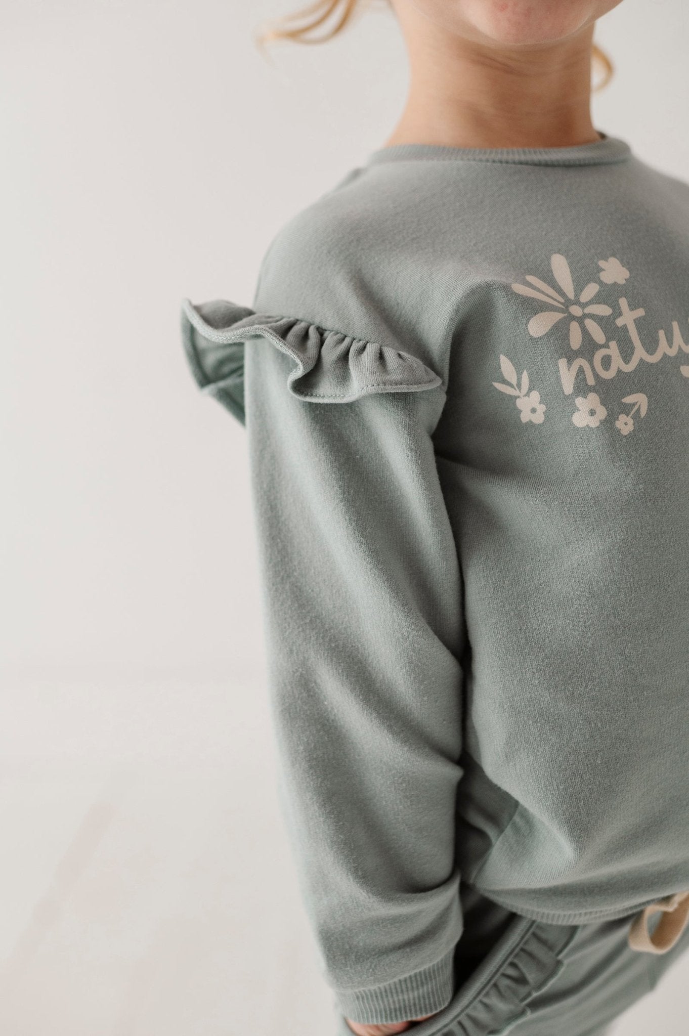 Girl's Ruffle Sweatshirt