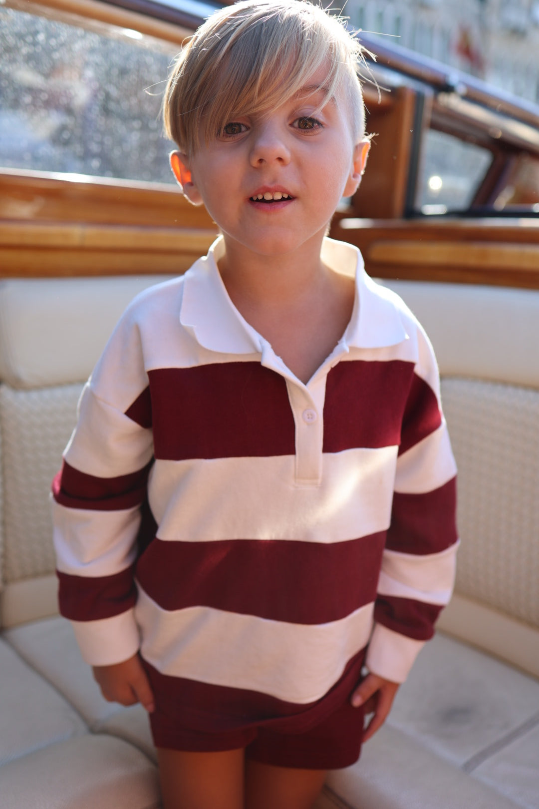 Child Rugby Sweatshirt | Deep Cranberry