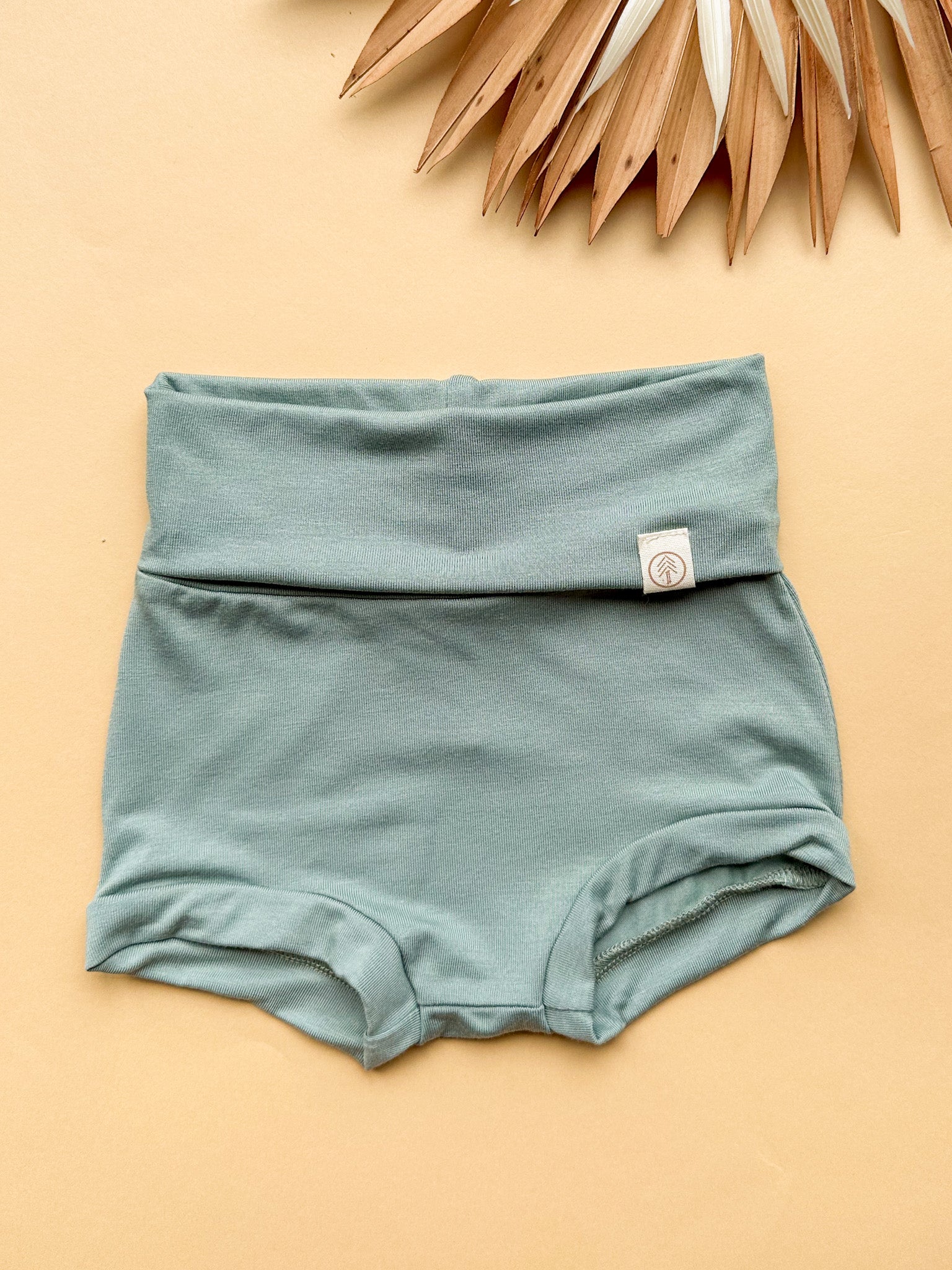 4/5T | Fold Over Bloomers | Seafoam | Bamboo