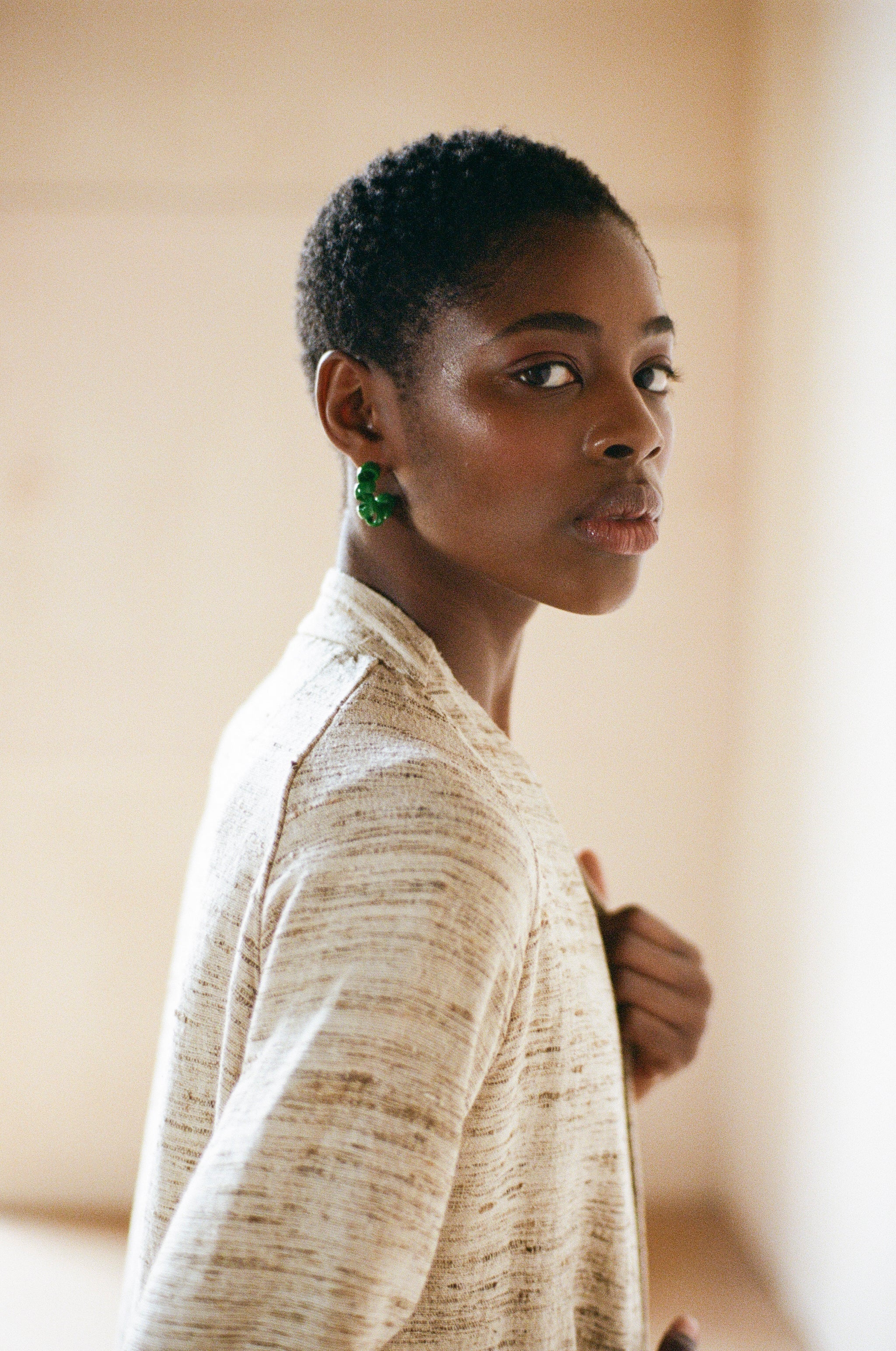 Silk Verde Coat - Bone