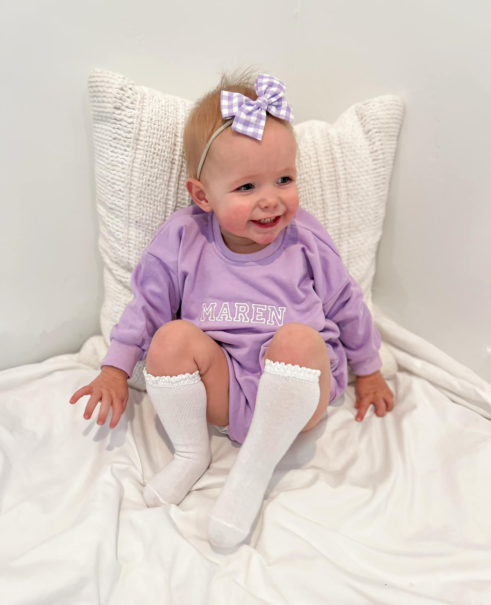 Custom Embroidered Sweatshirt - Romper or Crewneck