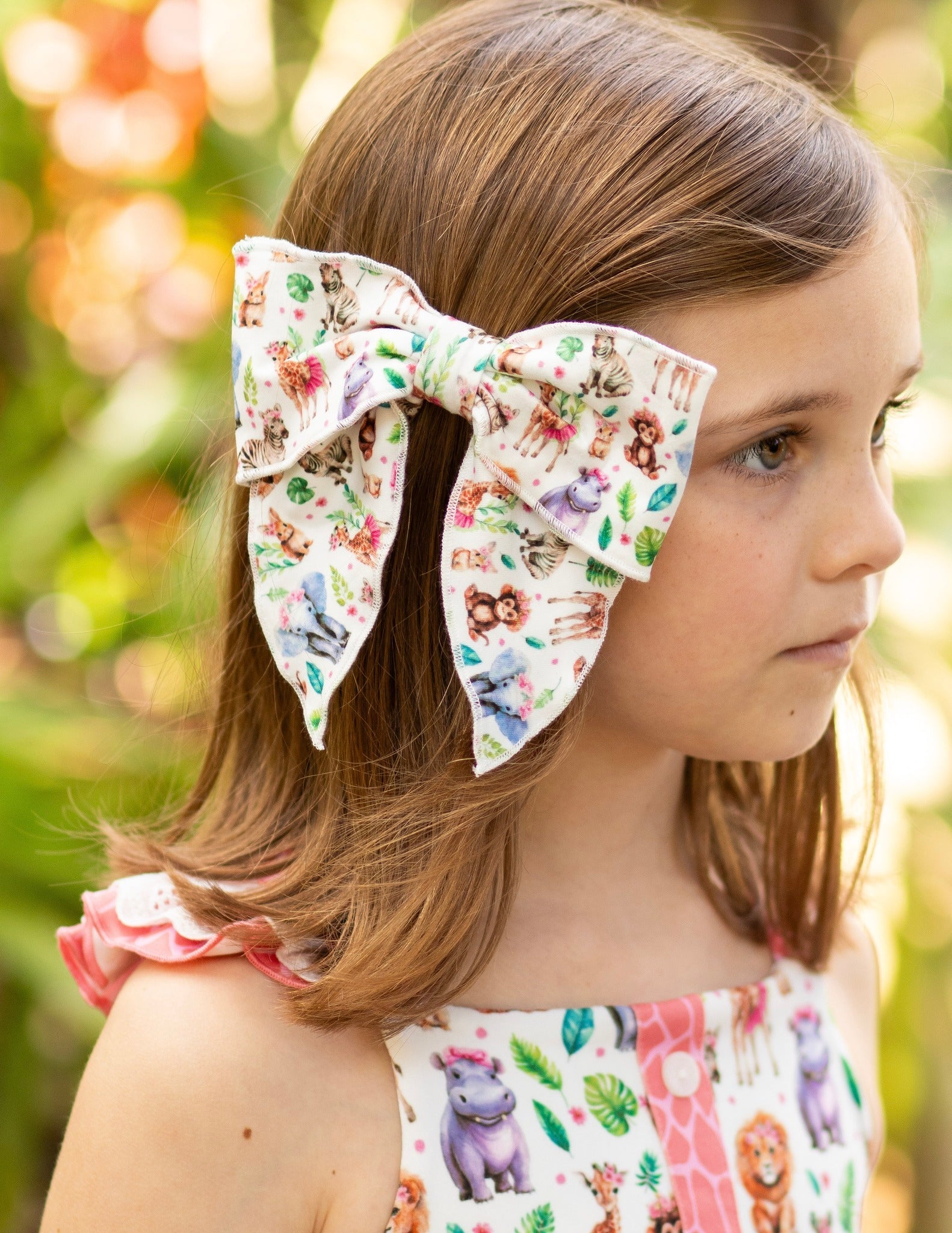 Pink Safari Bow-Ready to Ship!