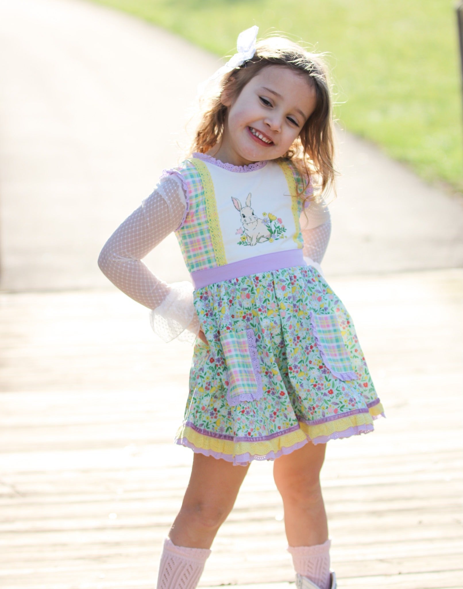 Bunny Blossom Tunic Set