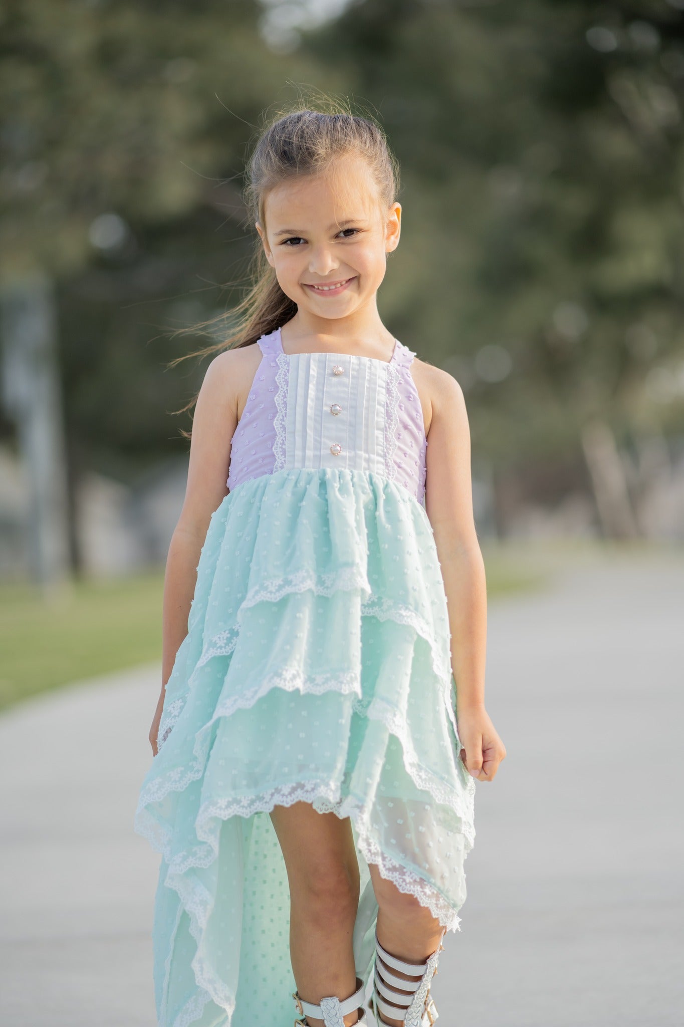 Serenity Seas Hi-Lo Dress
