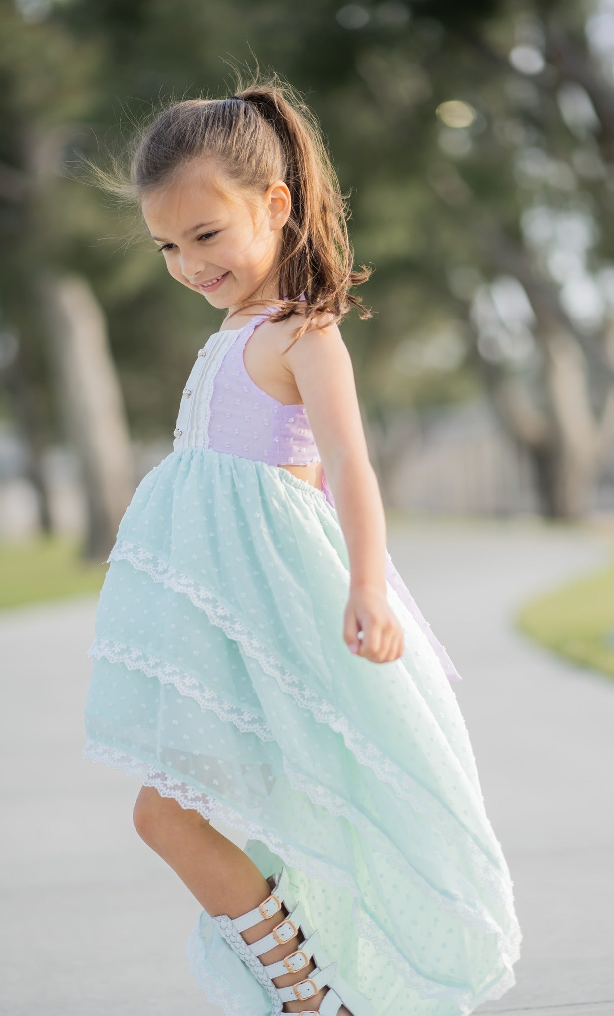 Serenity Seas Hi-Lo Dress